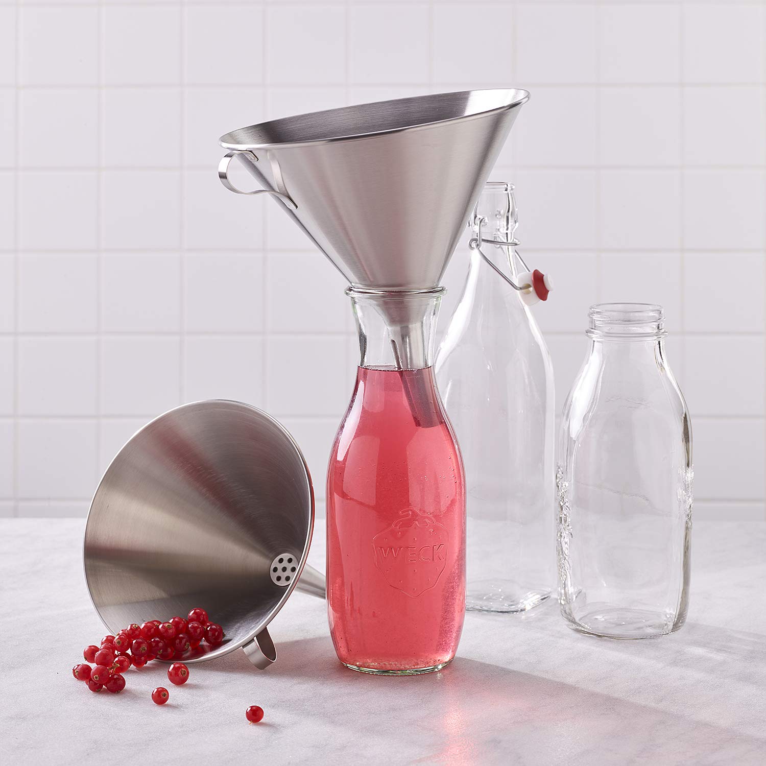Paderno World Cuisine Stainless Steel Funnel - 11 7/8-Inch Dia
