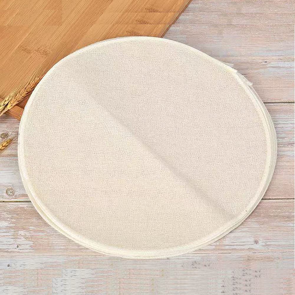 12Pcs Round Cotton Yarn Steamer Cloth Reusable Non Stick Household Steamer Liners Cloth Mesh Mat Pad Steamed Buns Dumplings Baki