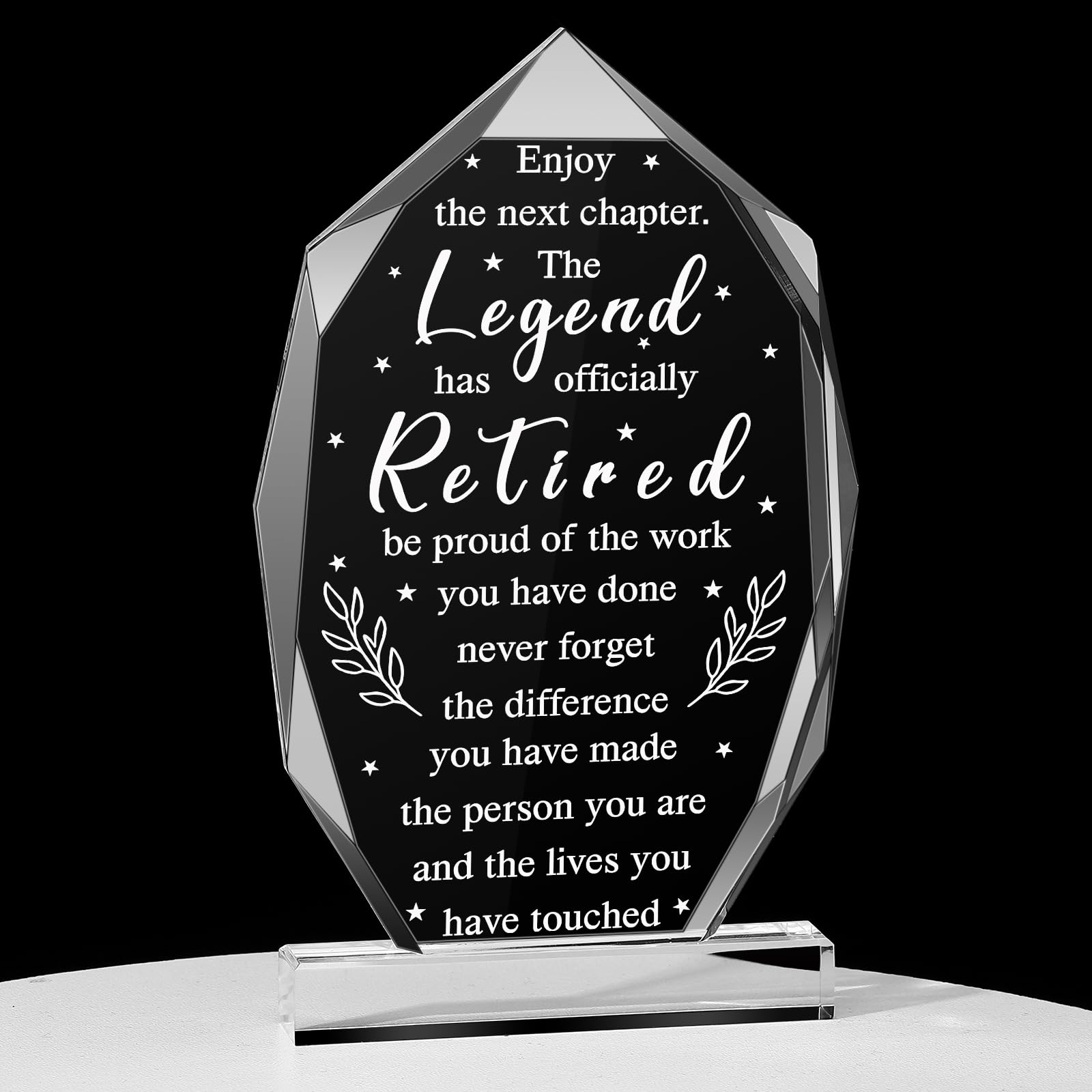 Chunful Happy Retirement Gifts for Men Women Never Understand the Difference You Made Keepsake and Paperweight Retirement Plaque