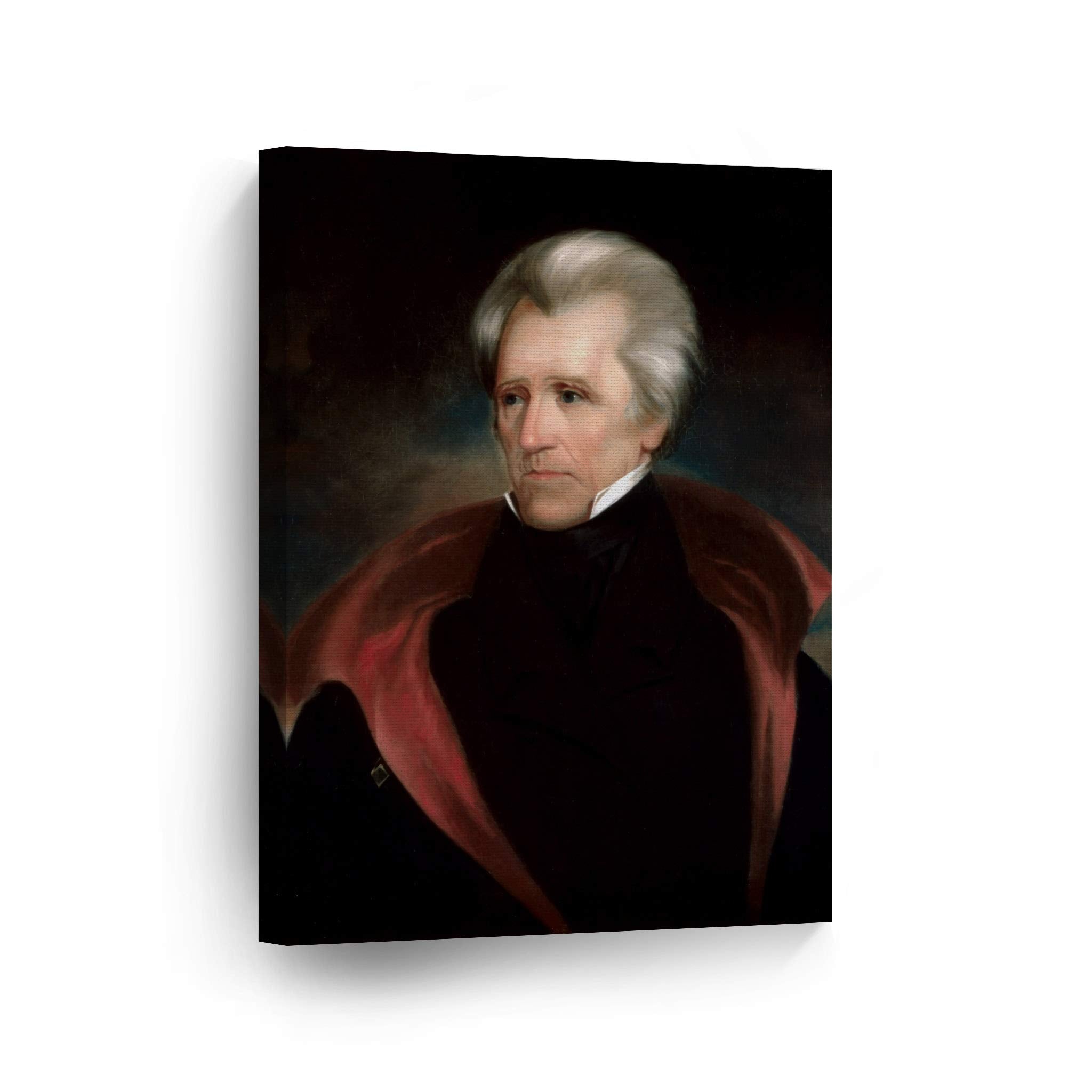 Smile Art Design 7Th President Of The United States Of America Andrew Jackson Portrait Oil Painting Canvas Wall Art Print Americ
