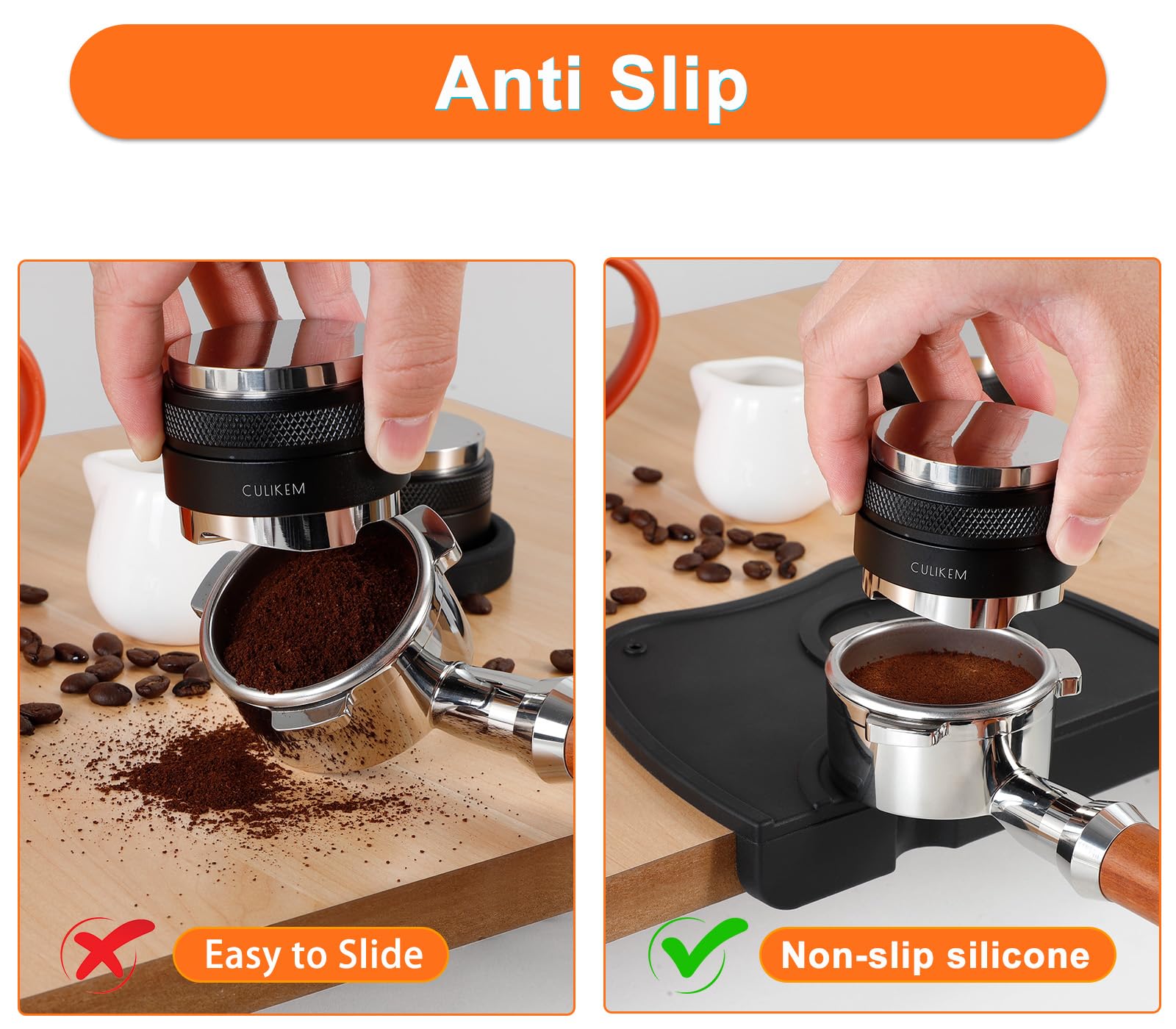 Espresso Tamper Mat Coffee Tamping - Culikem Espresso Tamping Mat For Espresso Machine, Food Safe Silicone Coffee Tamper Mat As