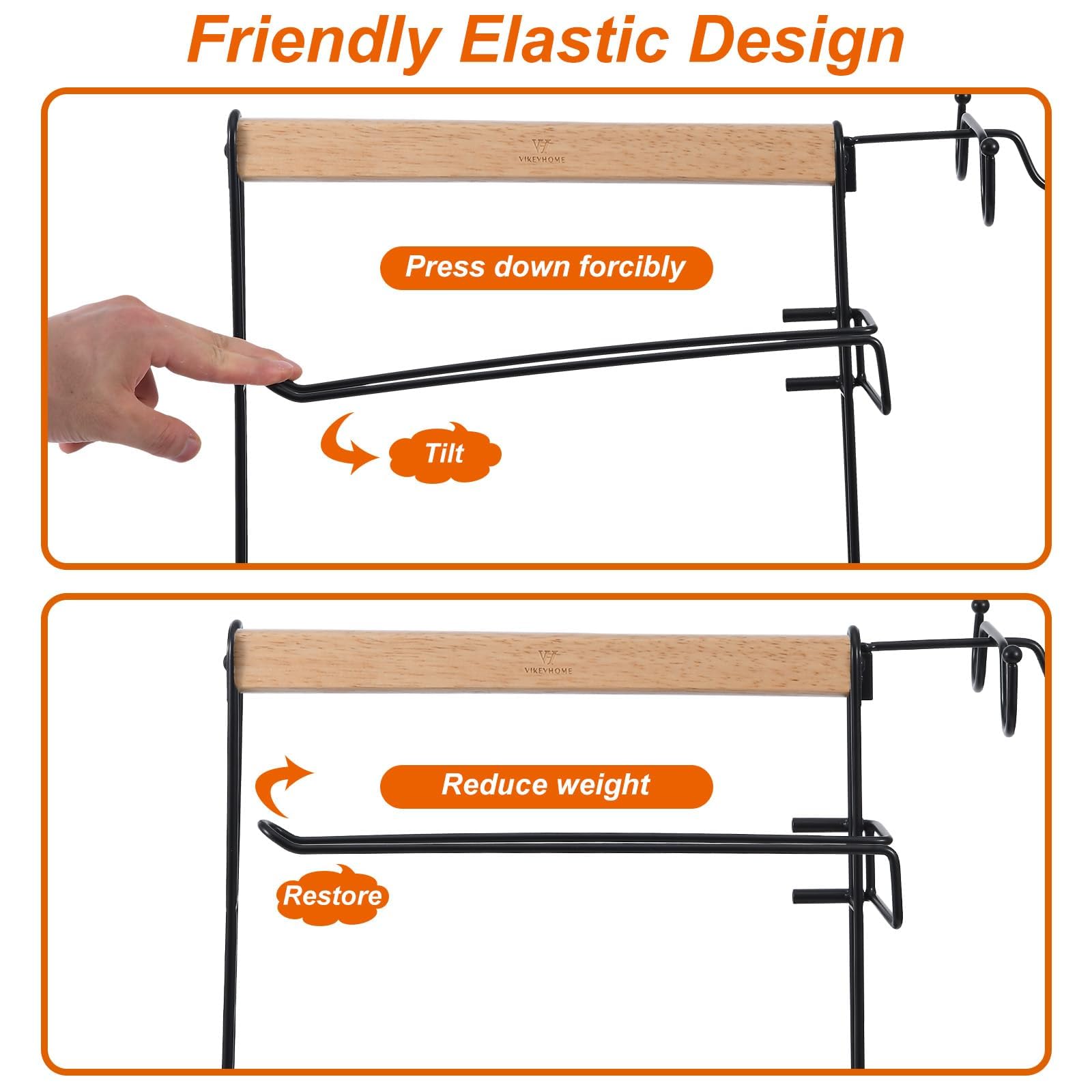 Vikeyhome Grill Caddy, Picnic Bbq Organizer For Camping Outdoor Mesh Basket With 3 Hanging Hooks And Paper Towel Holder, Ideal T