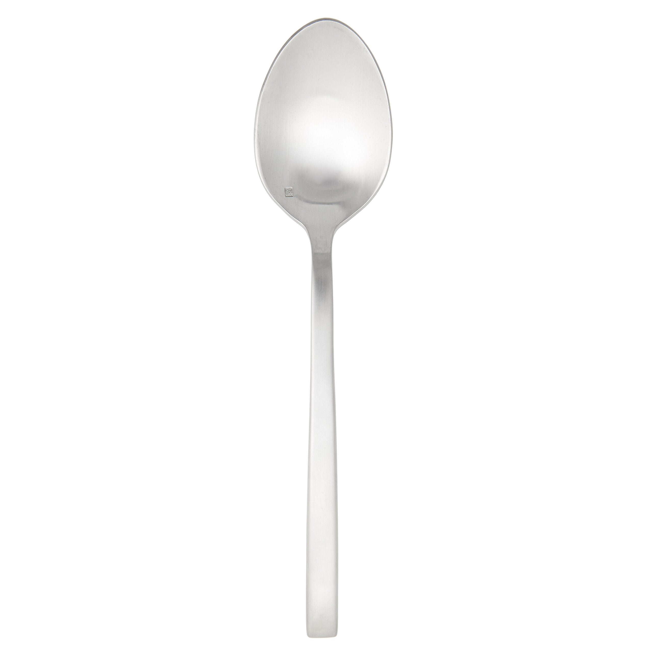 Fortessa Arezzo 18/10 Stainless Steel Flatware, Serving Spoon, 9.3'', Brushed Stainless Steel
