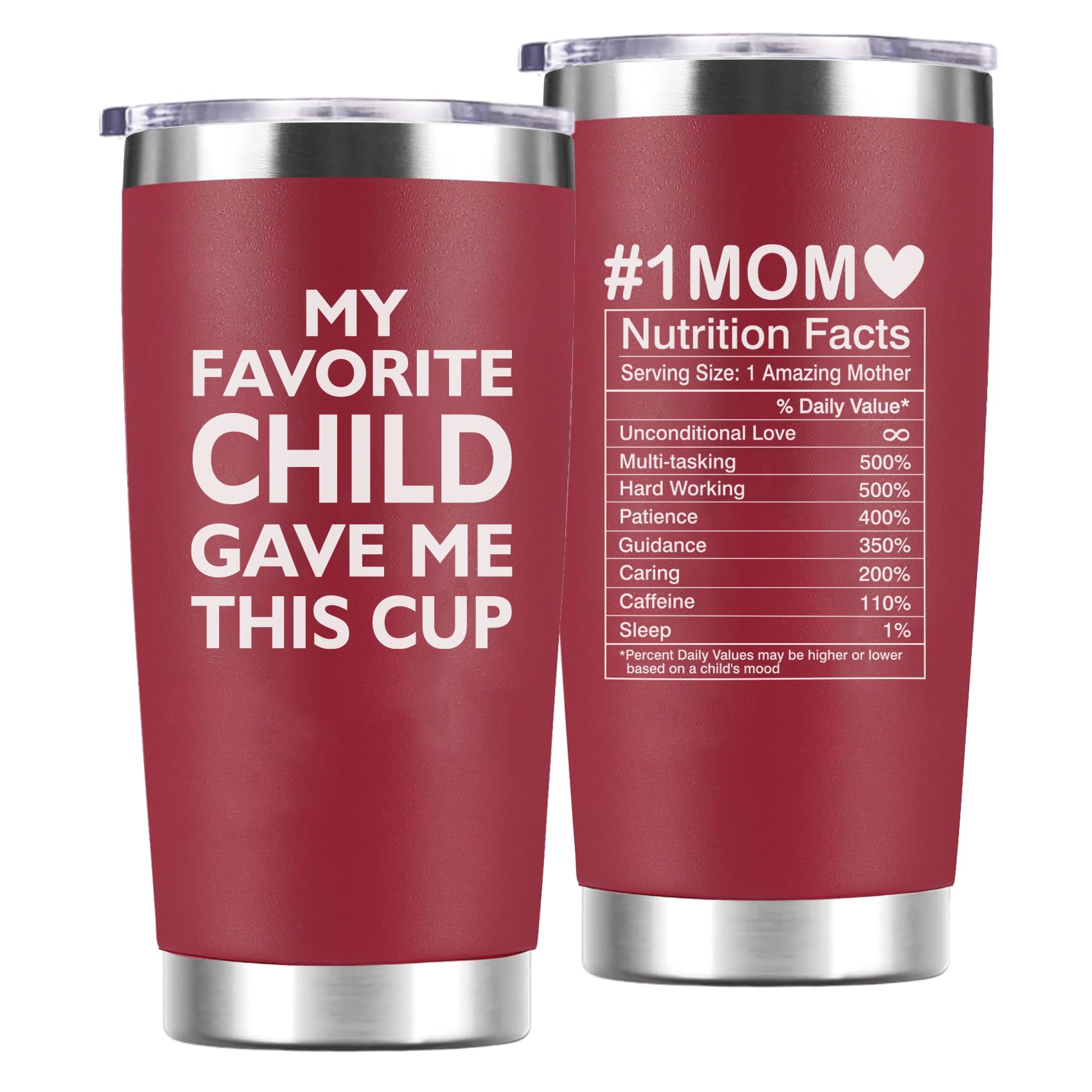 RAYSTAR Mothers Day Gifts for Mom from Daughter Son - My Favorite Child Gave Me This Cup - Mom Birthday Gifts, Mother Birthday f