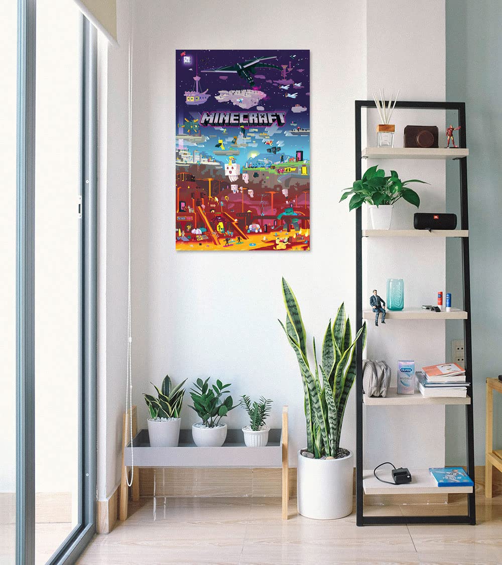 Poster Stop Online Minecraft The World Beyond - Gaming Poster/Print (City) (Size 24'' X 36'')