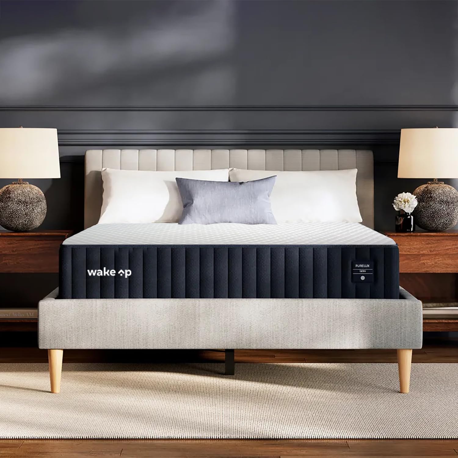 Wakeup India | Pureluxe Mattress | Latex Ortho Foam | 10 Years Warranty | Single Size 75X36X8 Inch Mattress | Medium Firm