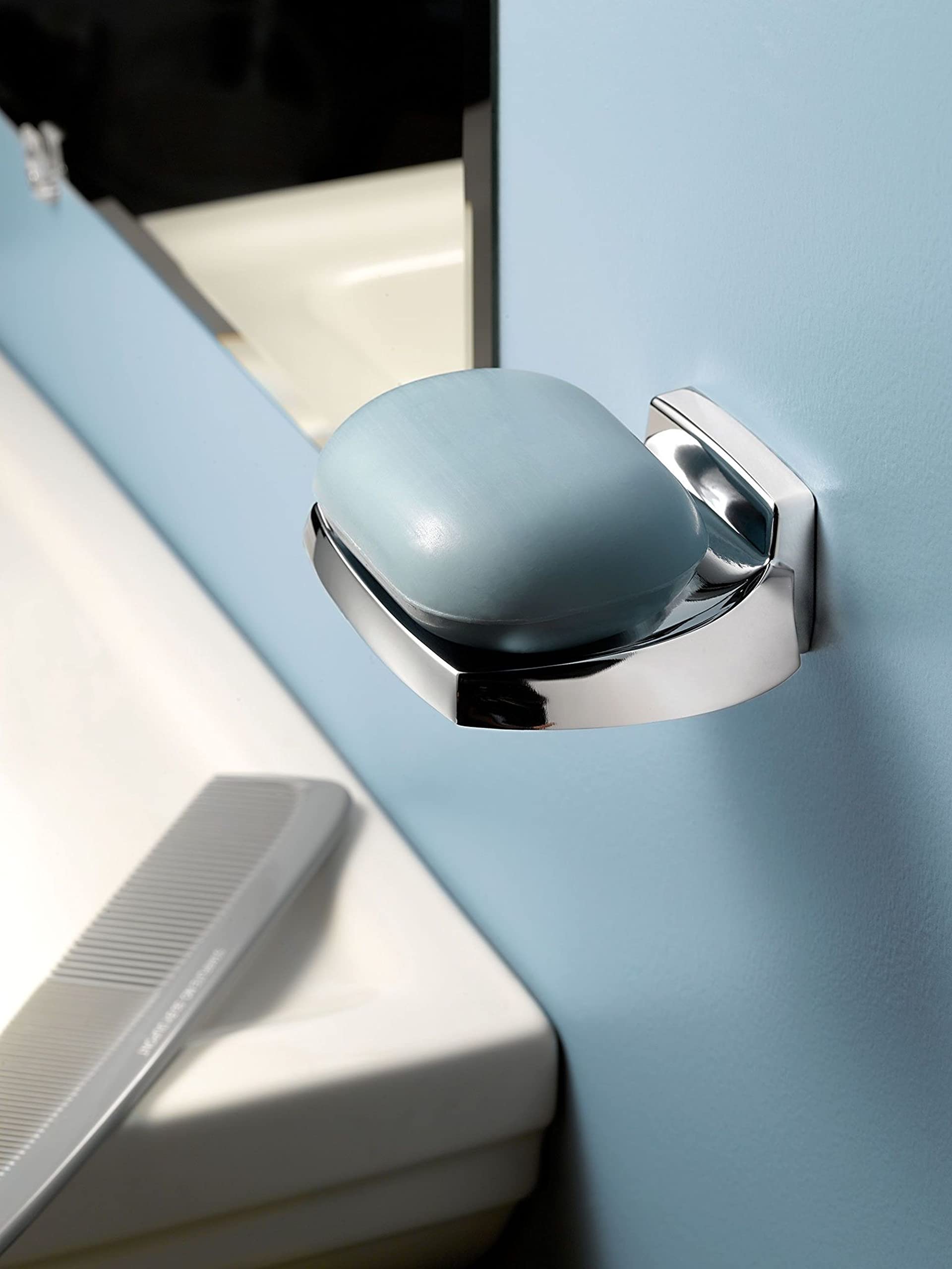 Moen Donnor Collection Chrome 6.25-Inch Diameter Wall Mount Contemporary Bathroom Hand-Towel Ring, P5860