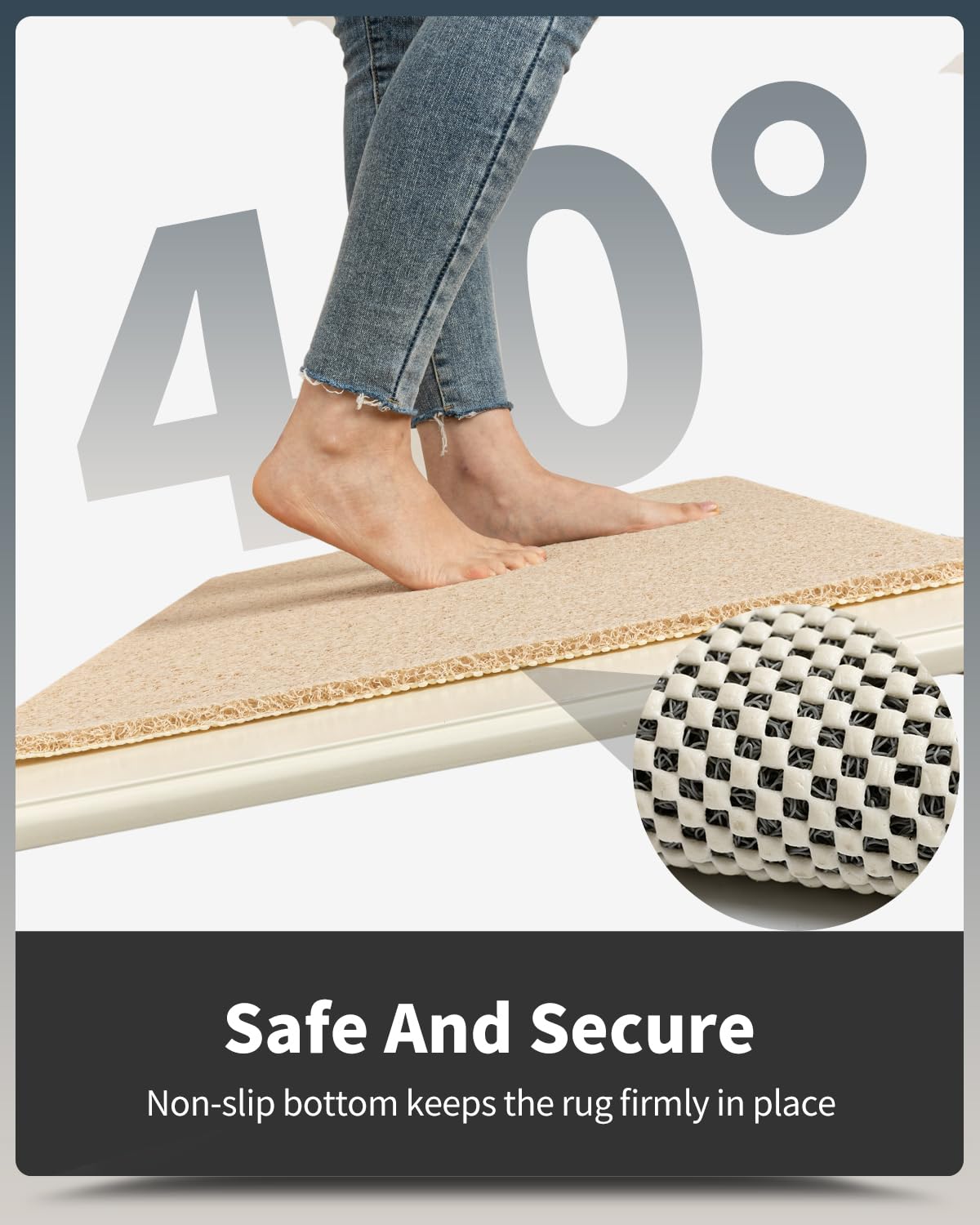 Non-Slip Bathtub Mat, 17X47 Inch, Shower Mats For Bath Tub, Pvc Loofah Bathroom Mats For Wet Areas, Quick Drying