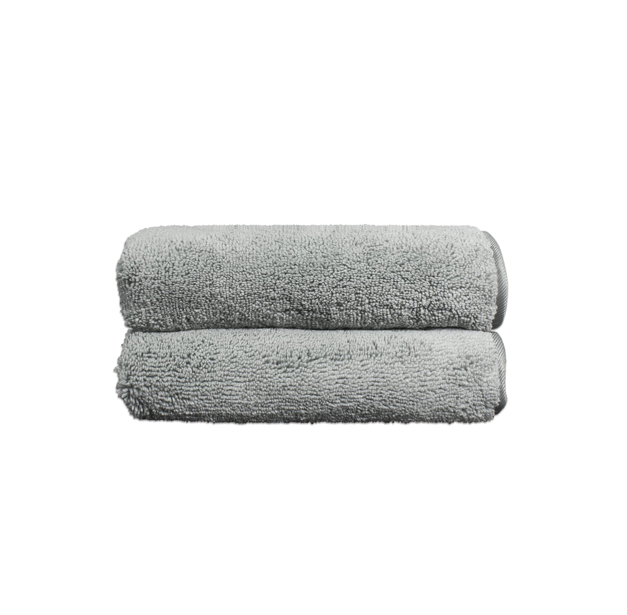 Eurow Absorbent and Fast Drying Microfiber Hand Towels, 16 by 28 Inches, Gray, 2 Pack