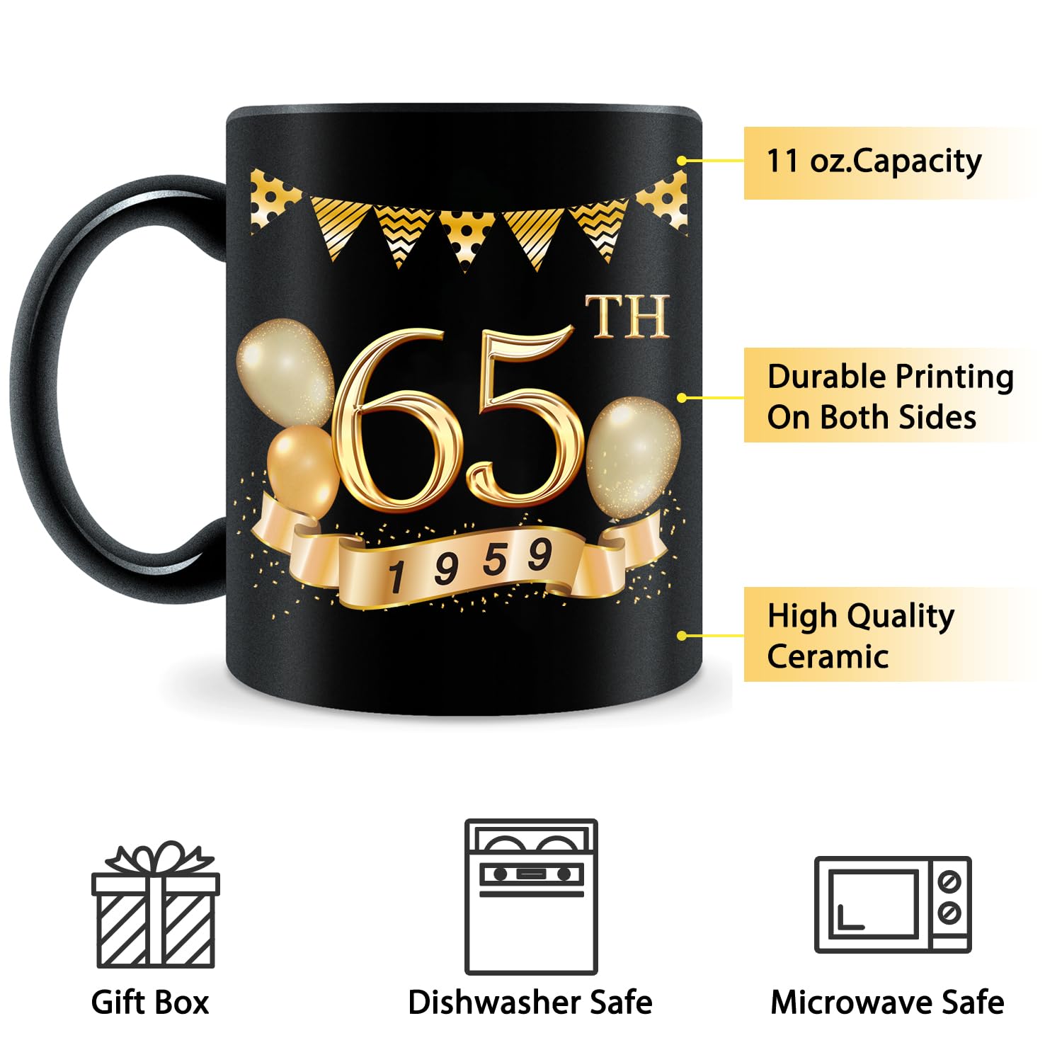 65Th Birthday Gifts For Men Women, Gift For 65 Years Old, 1959 Birthday Gifts, Gift Ideas For 65 Year Old Men Woman, Birthday Gi