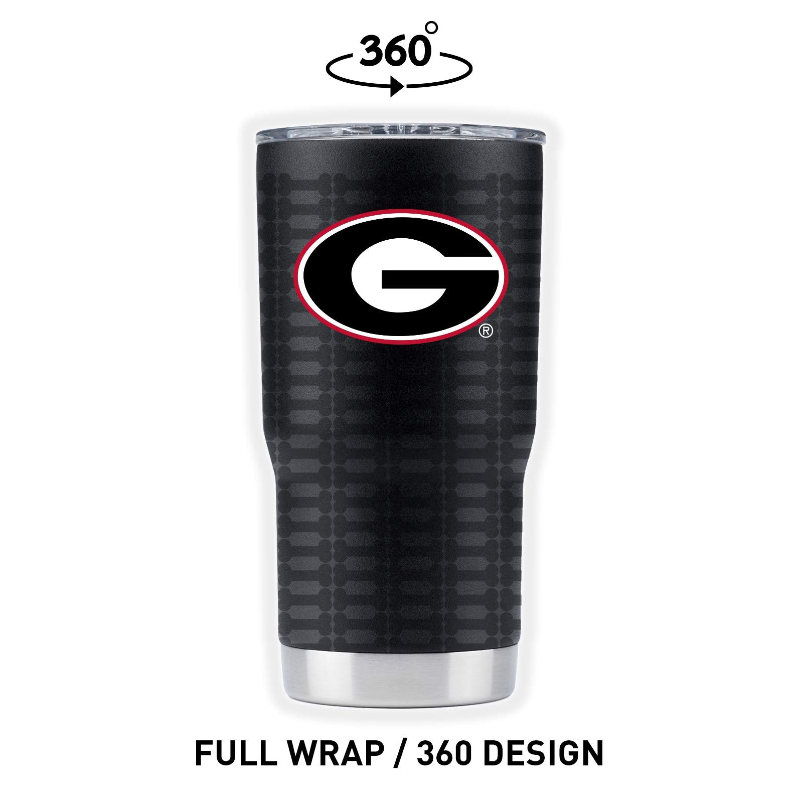 Gametime Sidekicks Georgia Bulldogs Stainless Steel Drinkware (20Oz Black Full)
