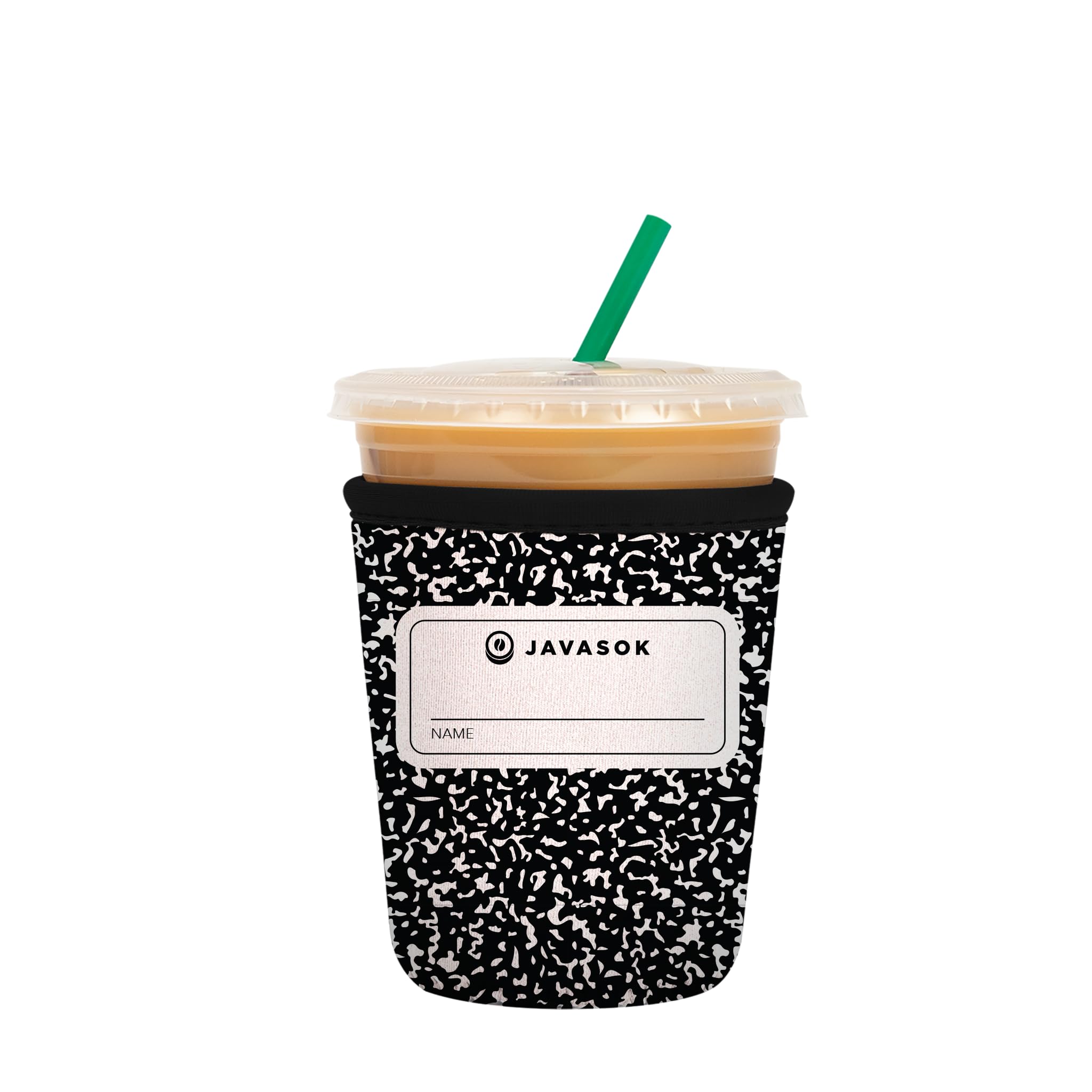 Sok It Java Sok Iced Coffee & Cold Soda Insulated Neoprene Cup Sleeve (Compose Yourself, Small: 16-20oz)