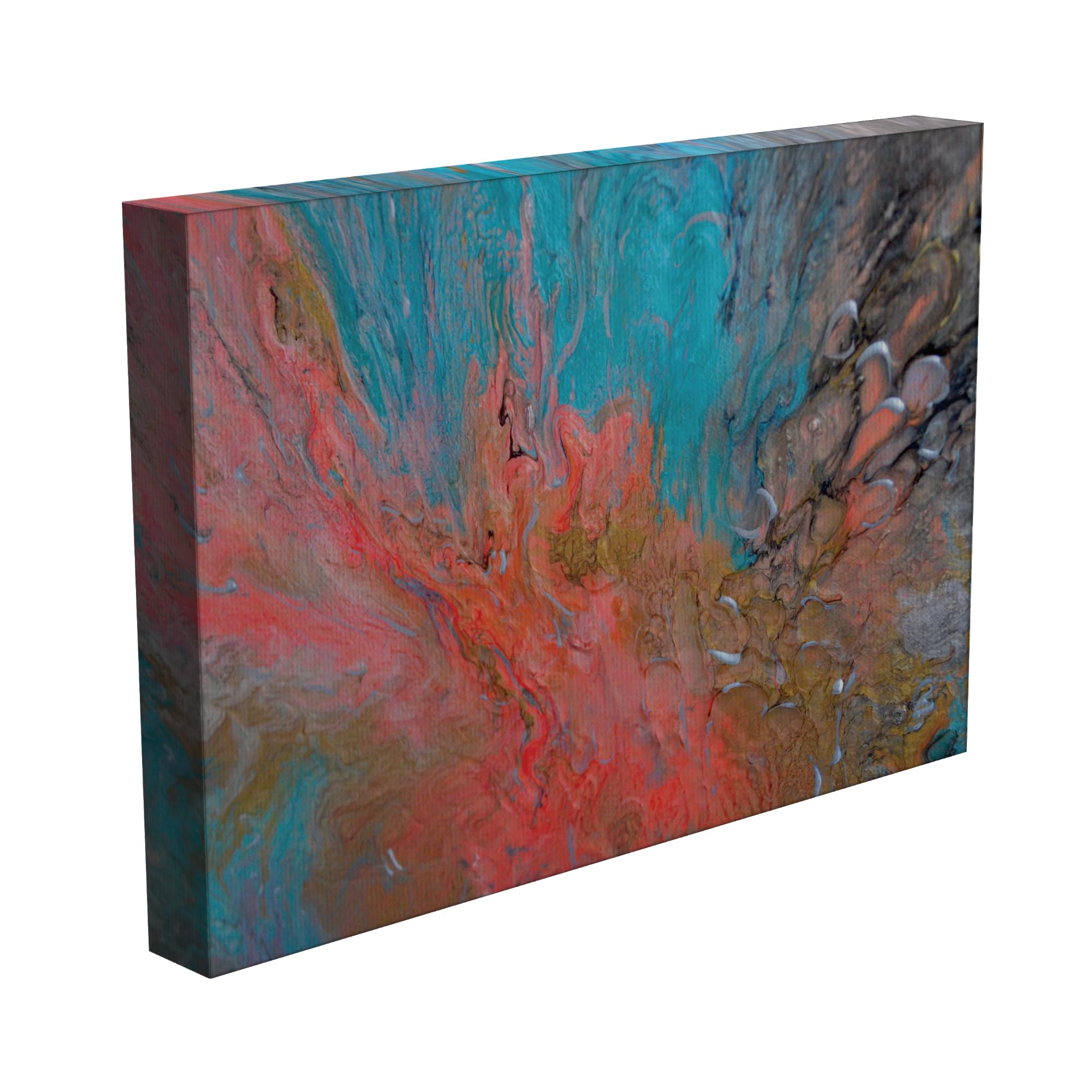 Inephos Framed Canvas Painting - Modern Abstract Art Wall Painting For Living Room, Bedroom, Office, Hotels, Drawing Room (85Cm