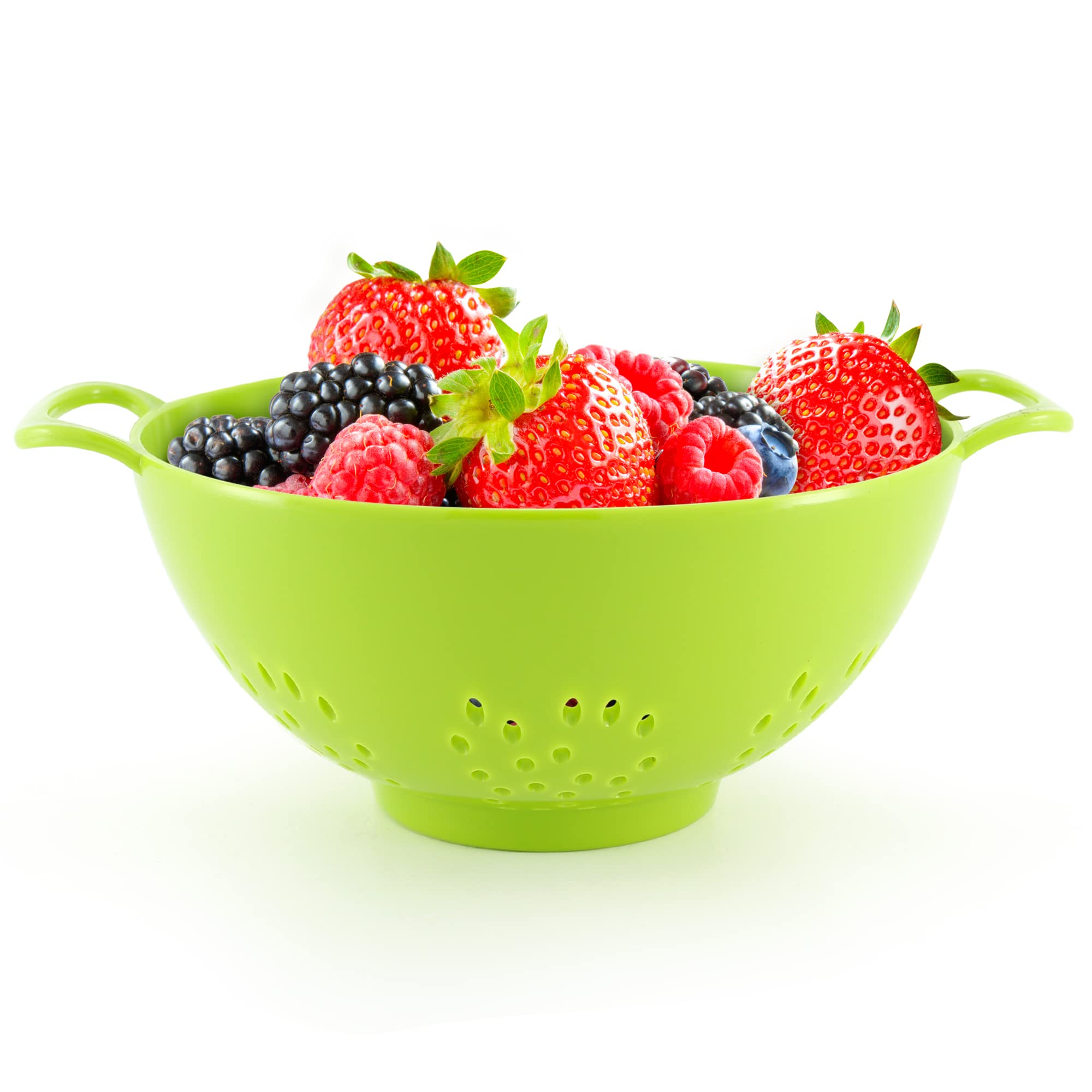Meadow Lane Goods 6-Inch, 3 Cup Personal Colander With Dual Handles For Fruit  Vegetable Portion Control (1 Pack, Green)