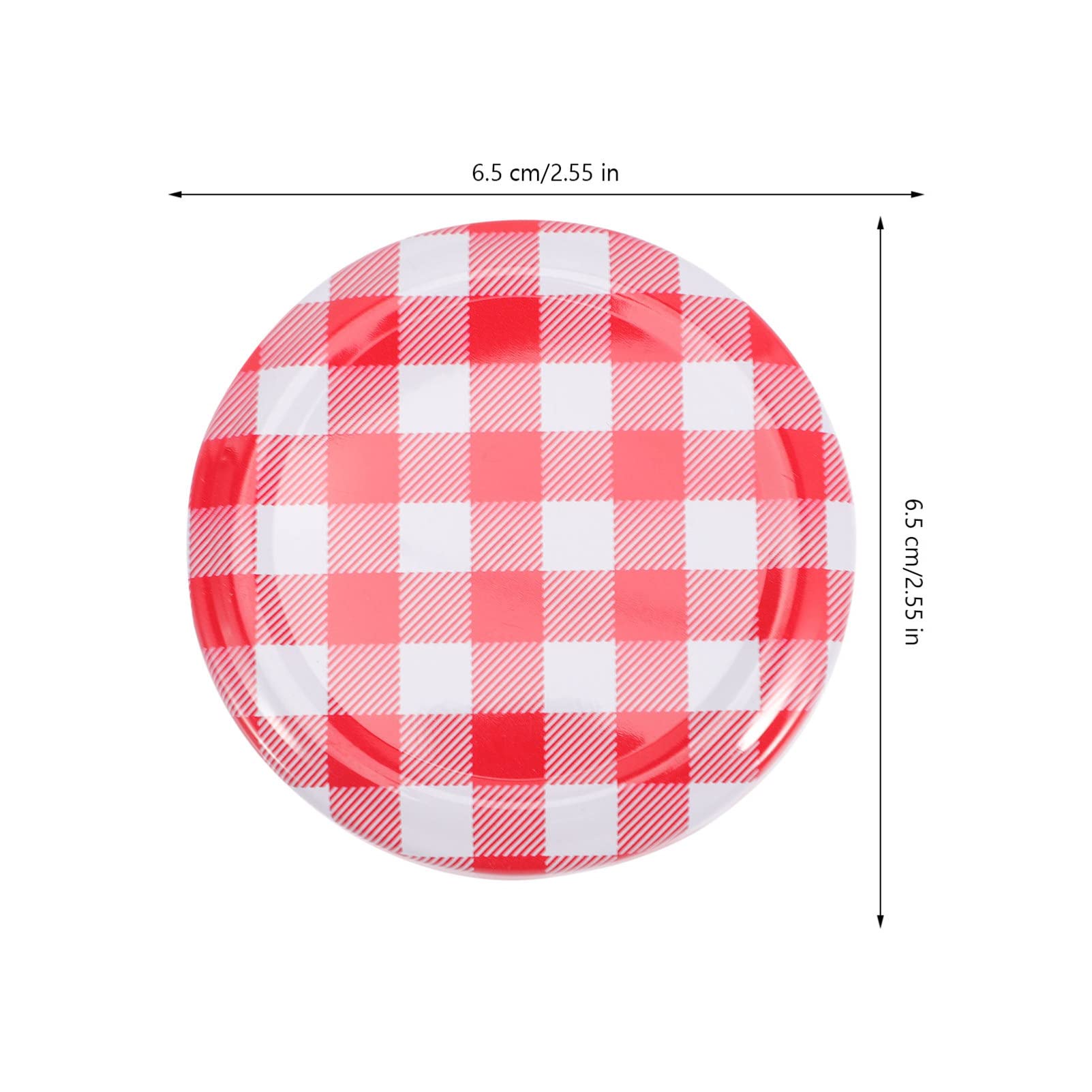 Kichvoe 40Pcs Jar Accessory Beverages Tins Jam Drinks Red Decor Jar Lids Regular Mouth Containers Couvercle Canning Rings Glass