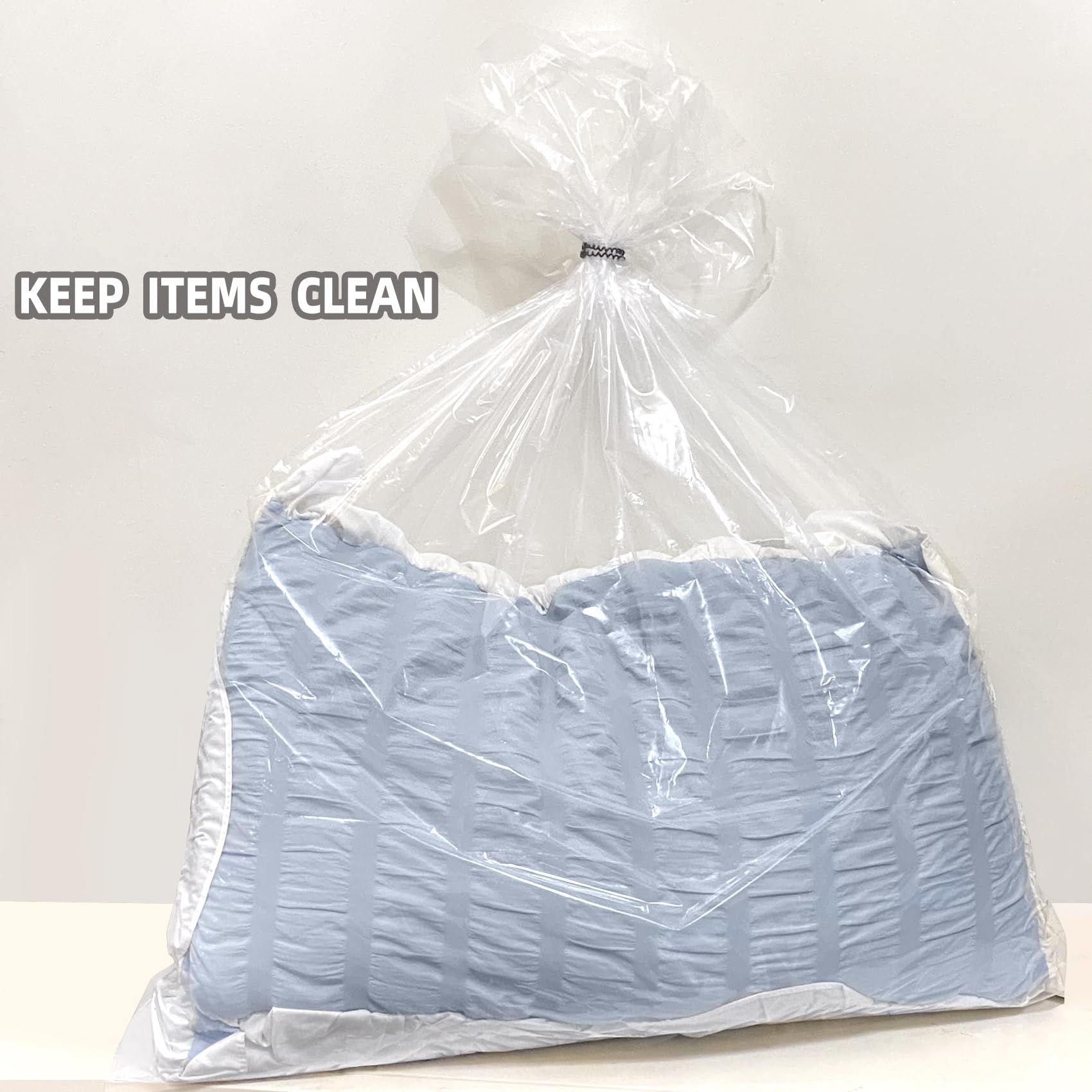 32X42 Inches Large Clear Plastic Storage Bags,Big Gaint Jumbo Huge Plastic Storage Bags For Blanket, Duvets, Pillows, Comforters