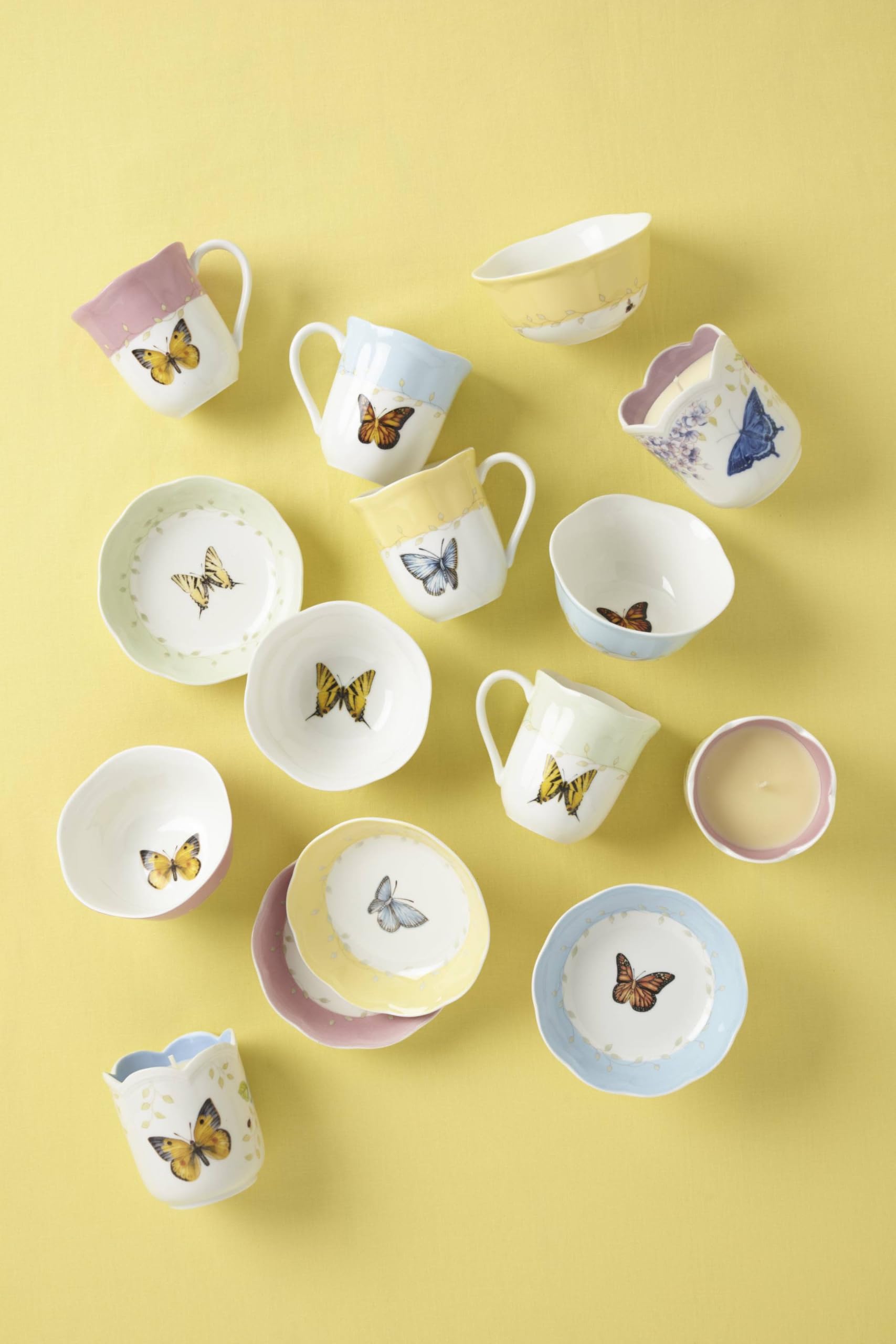 Lenox 773903 Butterfly Meadow 4-Piece Mug Set  Multicolor  1.85 LB