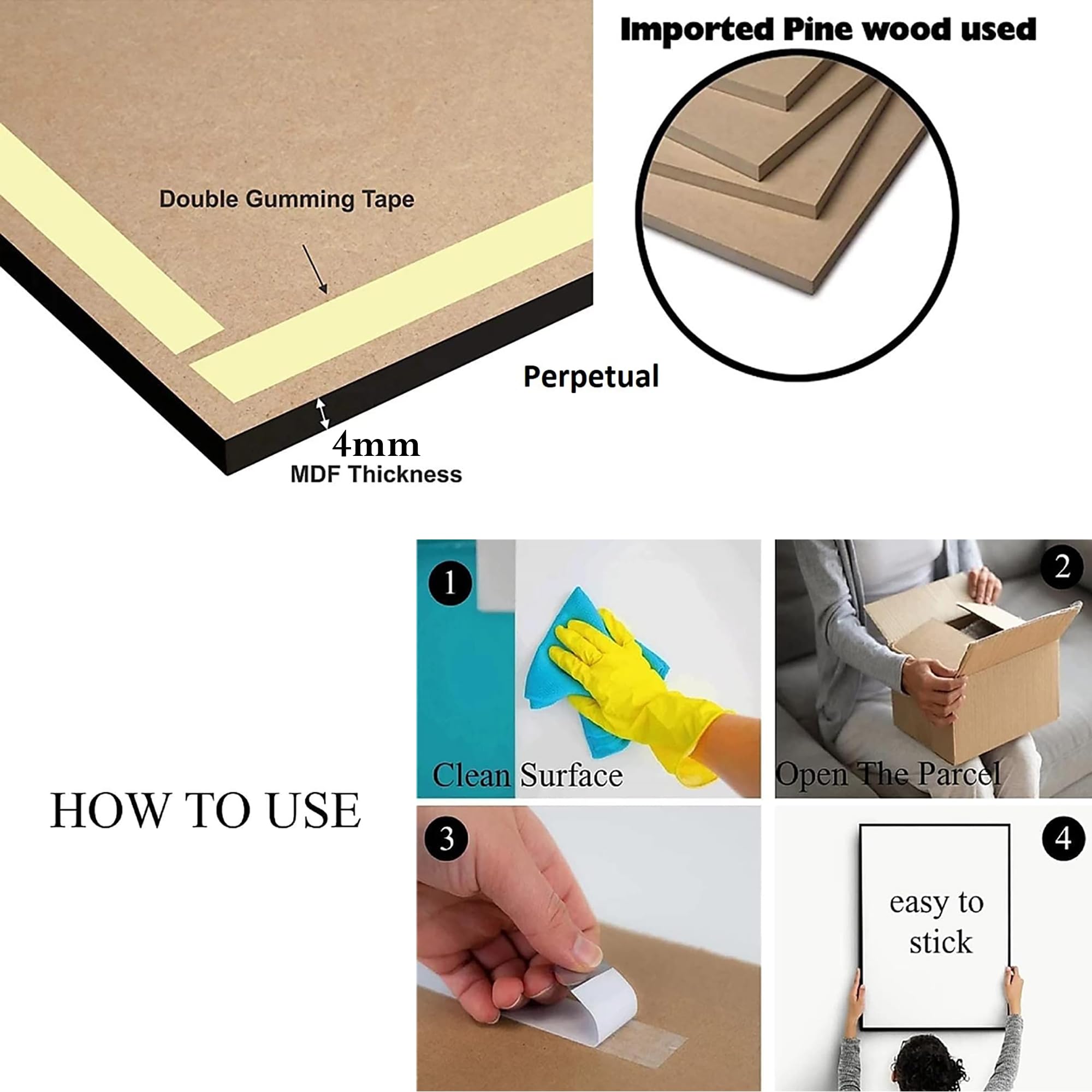 Alertera Industries Wall Paintings | Wood Wall Art For Bedroom | Radha-Krishna Wall Sculpture | Painting For Office | Painting F