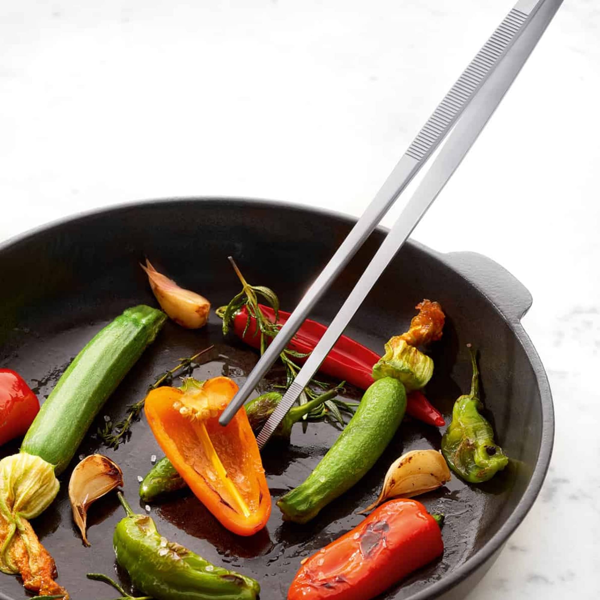 Triangle Barbecue Tweezers - 15 Cm - Stainless Steel Straight Culinary Tweezers For Precise Grilling, Plating & Serving - Dishwa