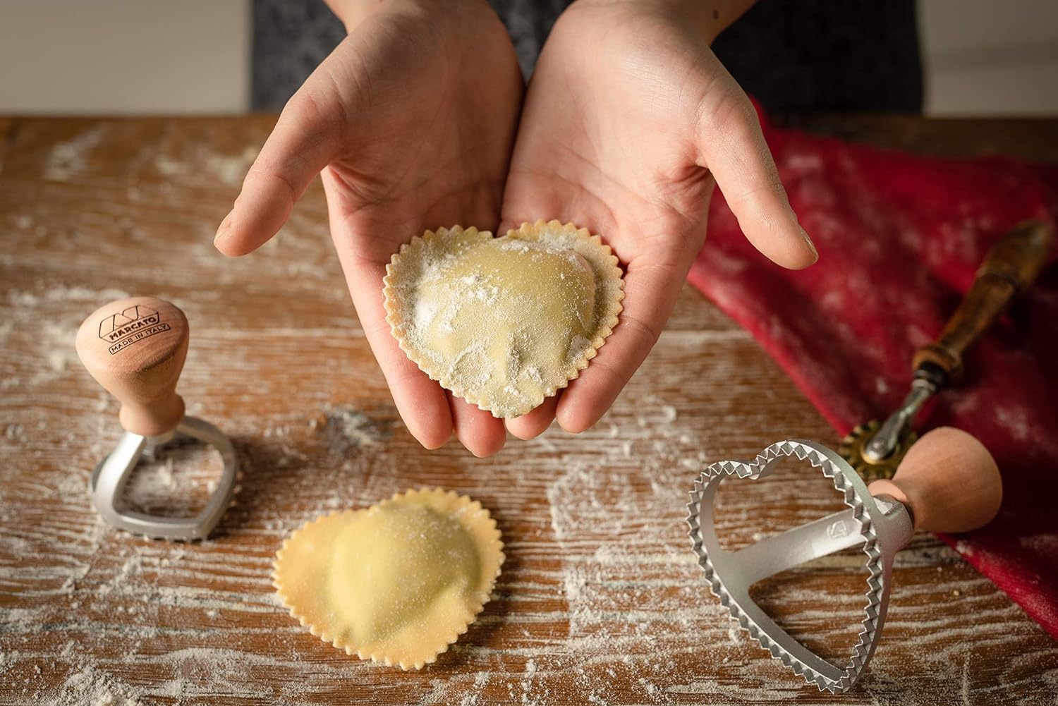 Marcato Made In Italy Ravioli Stamp, Heart 5Cm