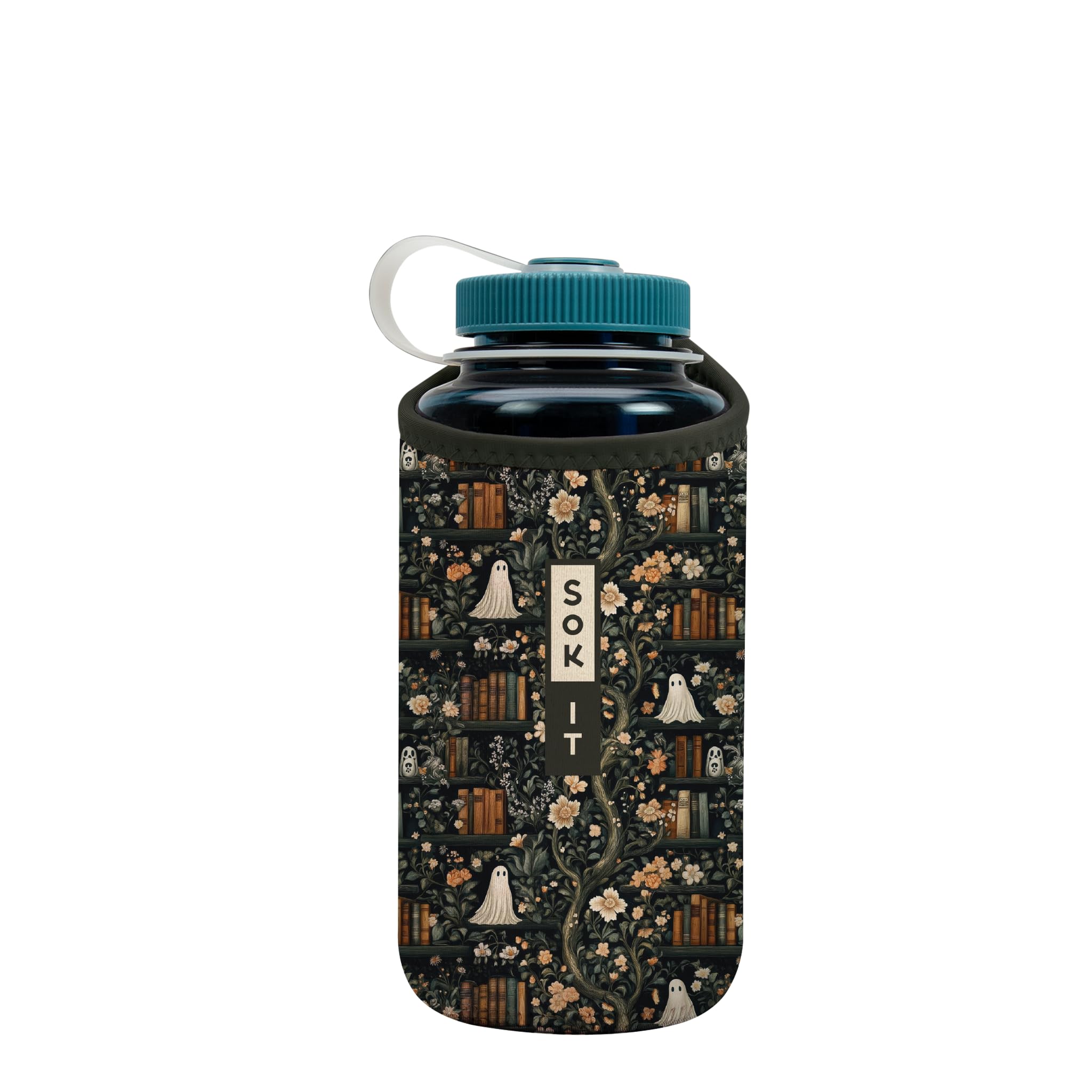 Sok It BotlSok Water Bottle Sleeve Insulated Neoprene Cover (Ghost Stories, Fits 32oz Nalgene)