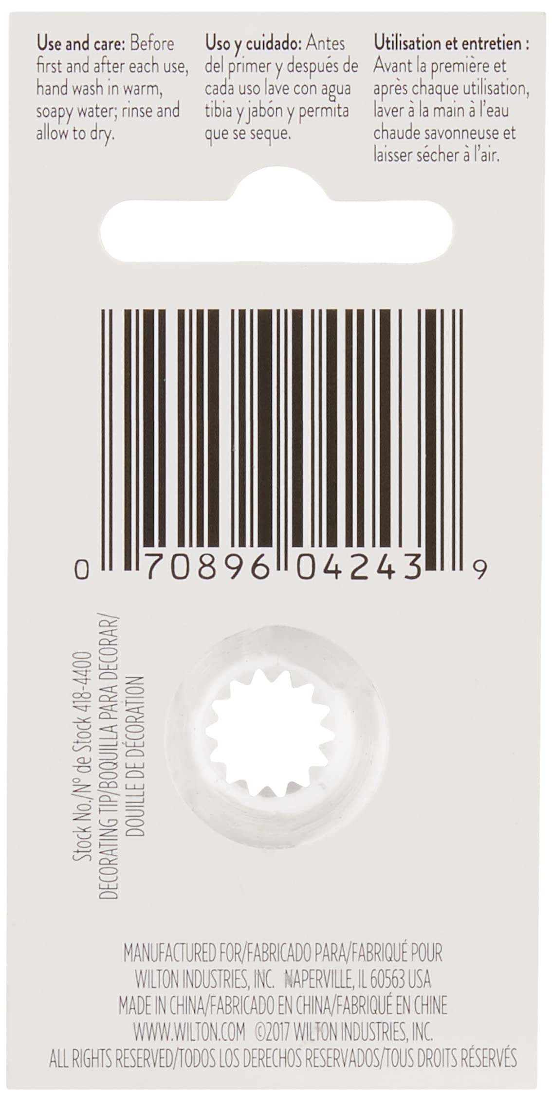 Wilton Decorating Tip, No.4B Star