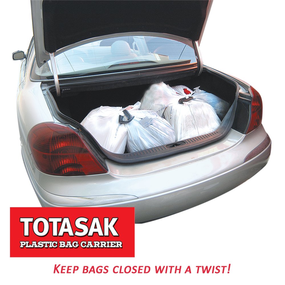 Totasak Grocery Bag Carrier (2 Pack) - Multiple Shopping Bag Holder Handle - Durable Lightweight Multi Purpose Secondary Handle
