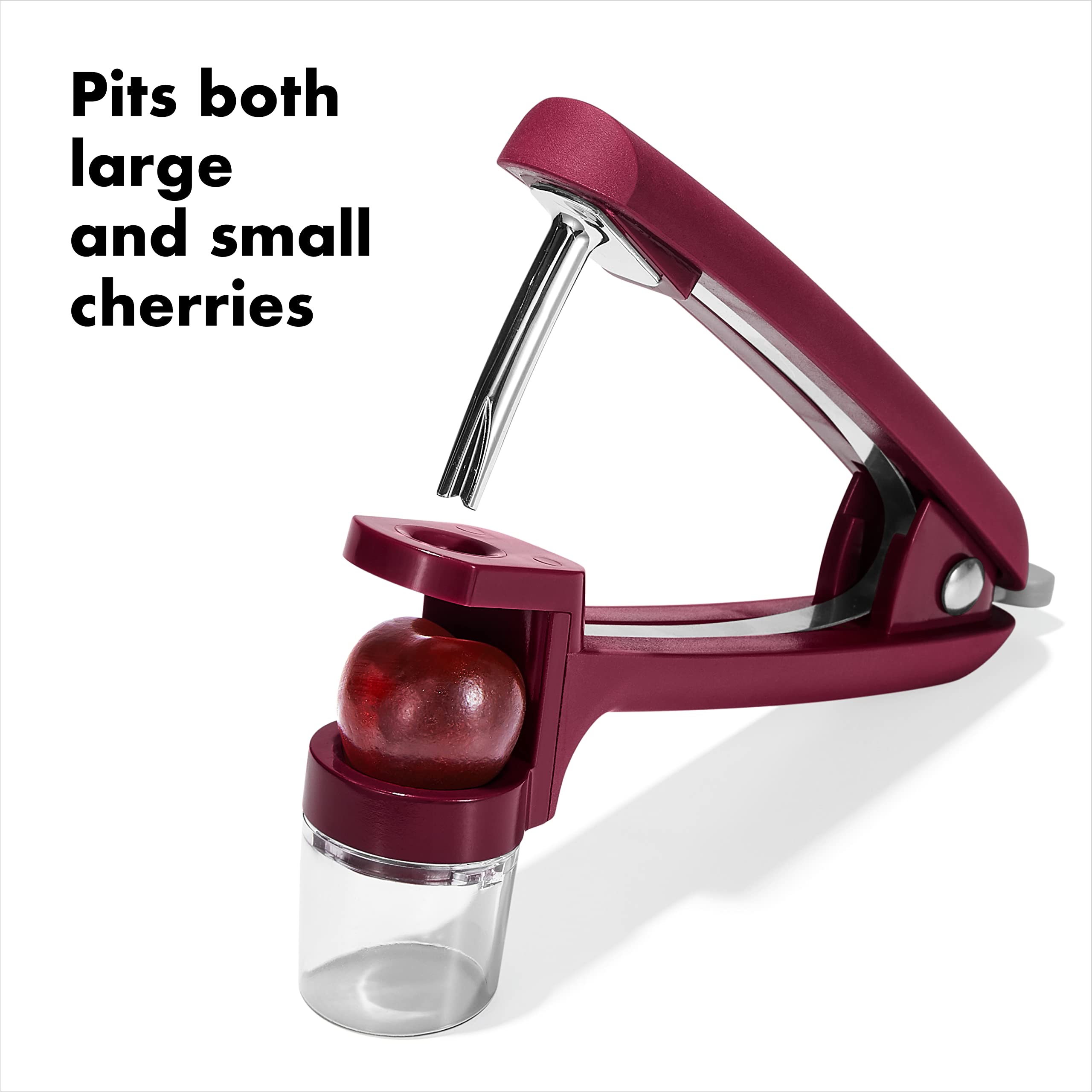 Oxo Good Grips Cherry & Olive Pitter - Beet
