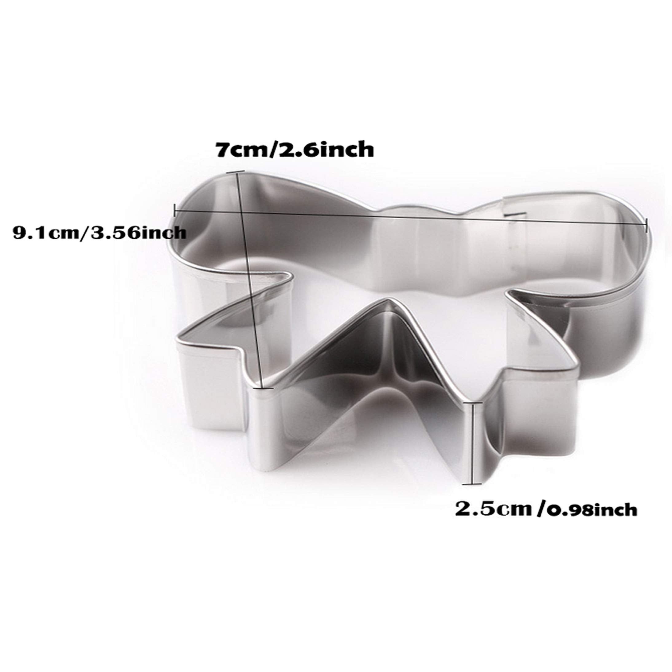 Wotoy Beard And Bow Tie Biscuit Cookie Cutter - Stianless Steel