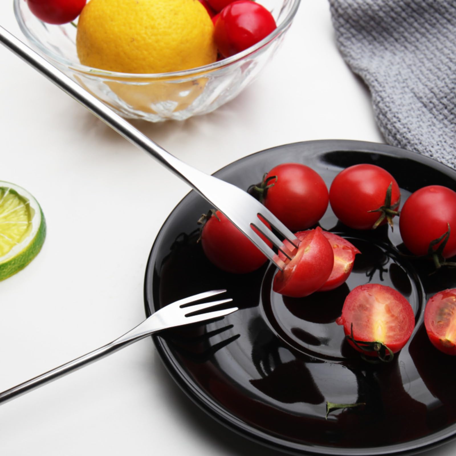 6 Pack Stainless Steel Fondue Forks, Dessert Server Skewer Fondue Pot Forks Outdoor Picnic Bbq Grilling Skewer For Cheese Chocol