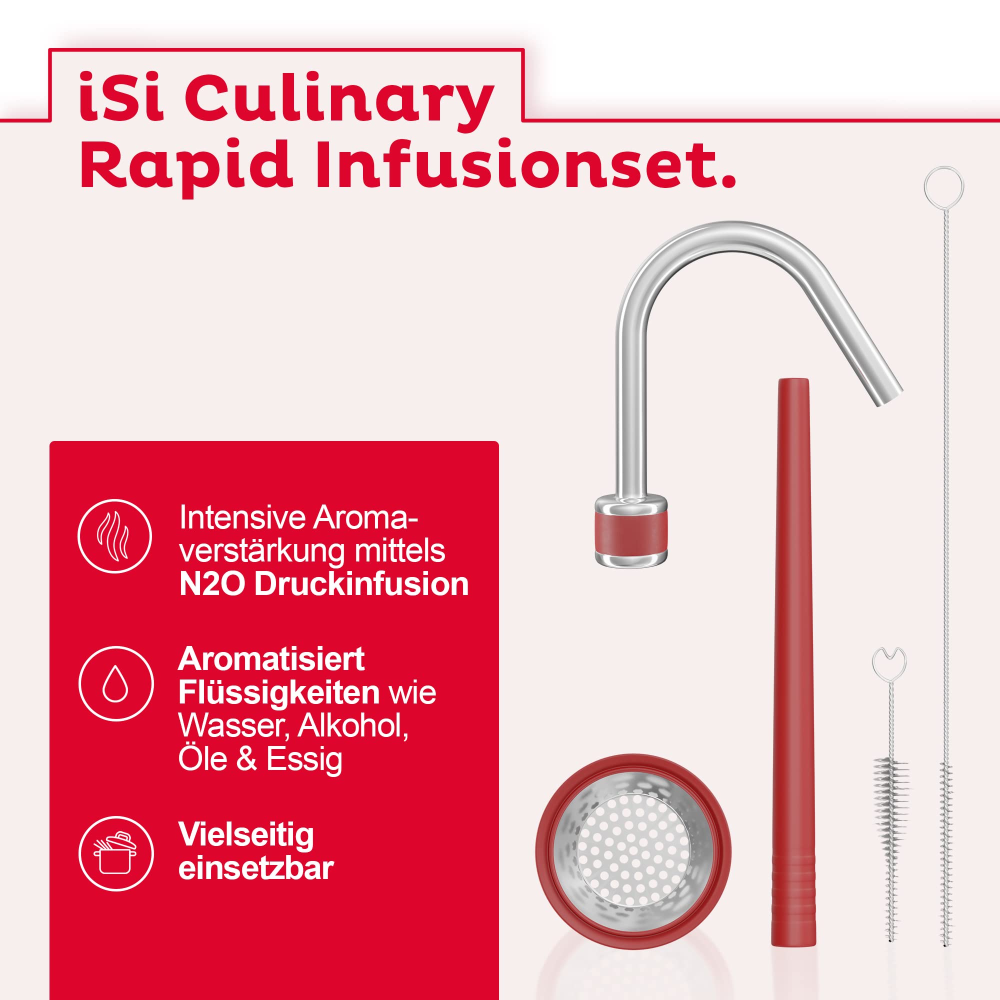 Isi North America Gourmet Whip Rapid Infusion Set For Isi Goiurmet Whippers, One Size, Silver