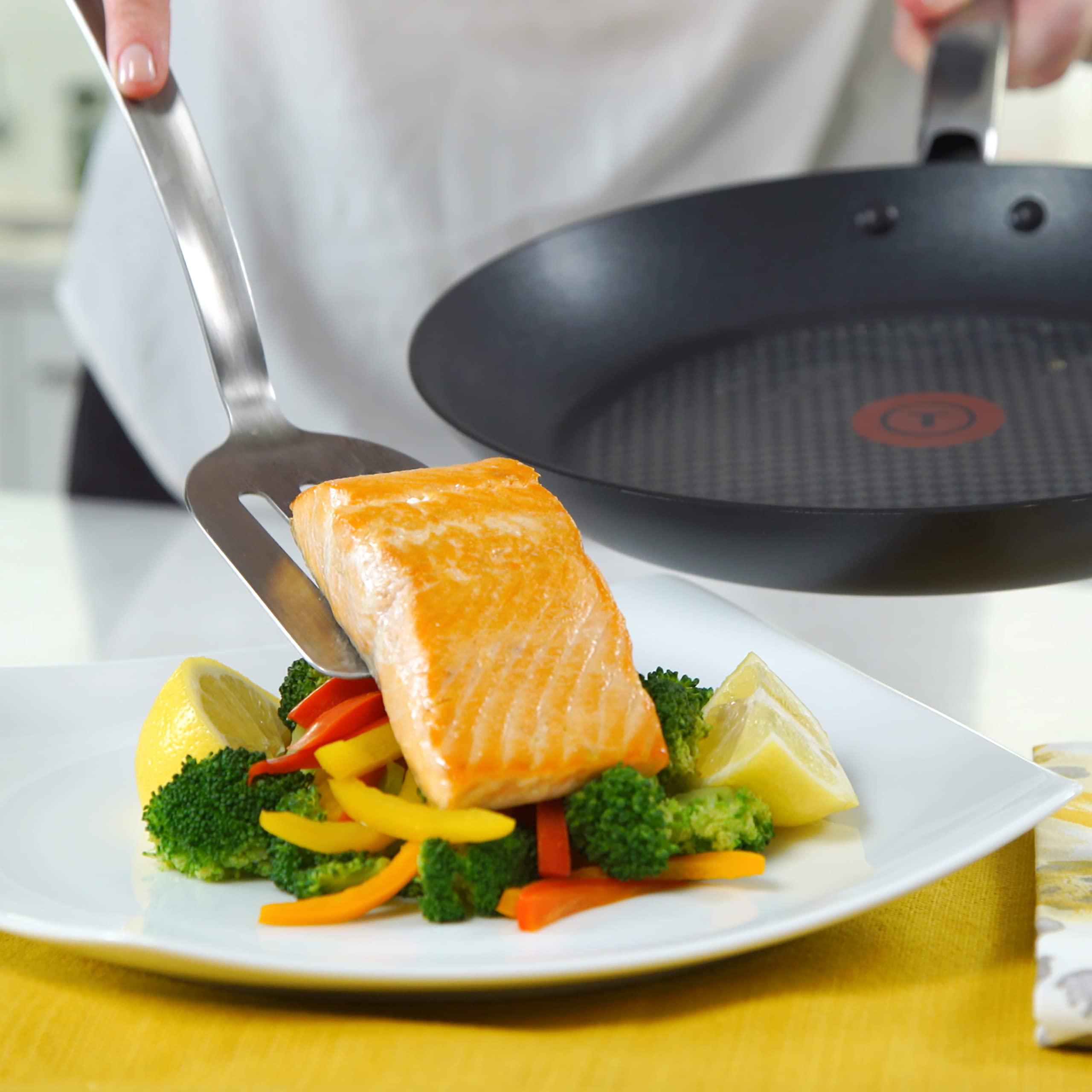T-Fal Prograde Nonstick Fry Pan 12 Inch Induction Oven Broiler Safe 500F Cookware, Pots And Pans, Dishwasher Safe Black