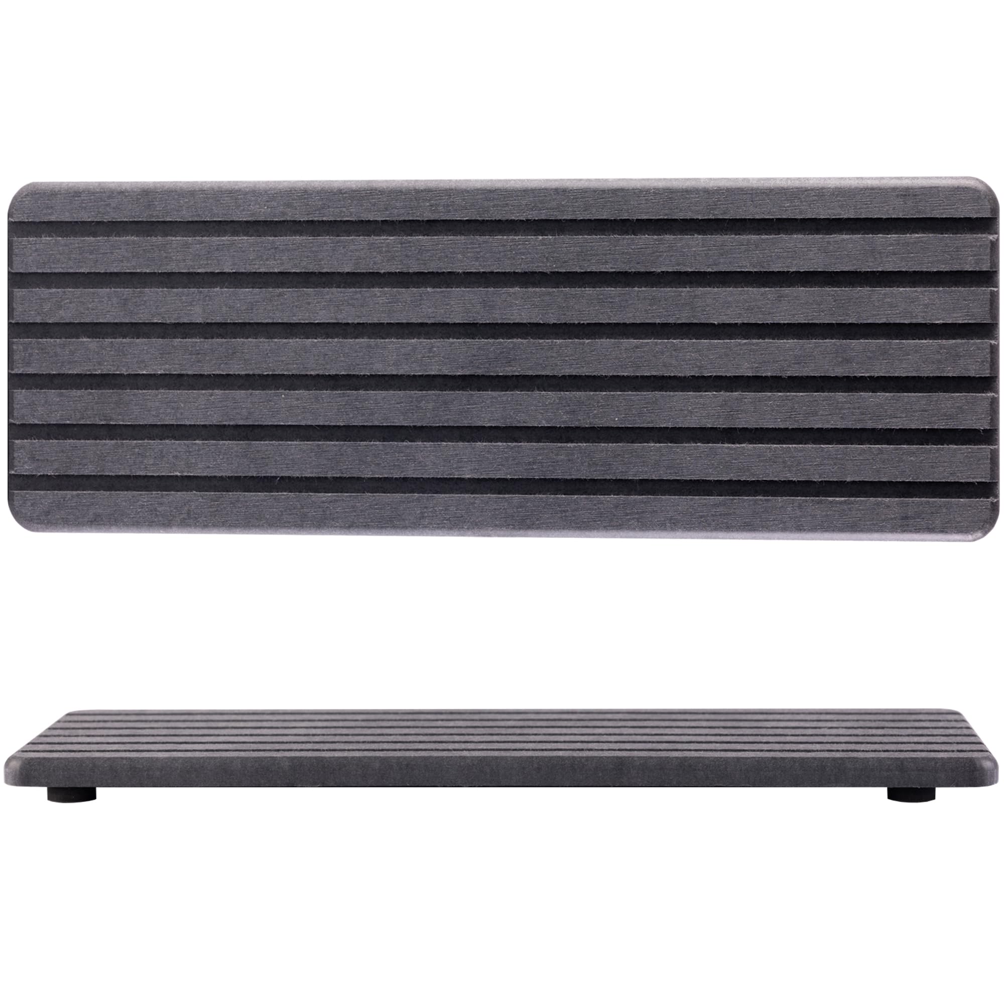 NiuYichee 2 PCS Water Absorbent Diatomite Coasters (12.2 x 4), Grooved Design, Water Absorbing Stone Used for Hand Soaps & Plant