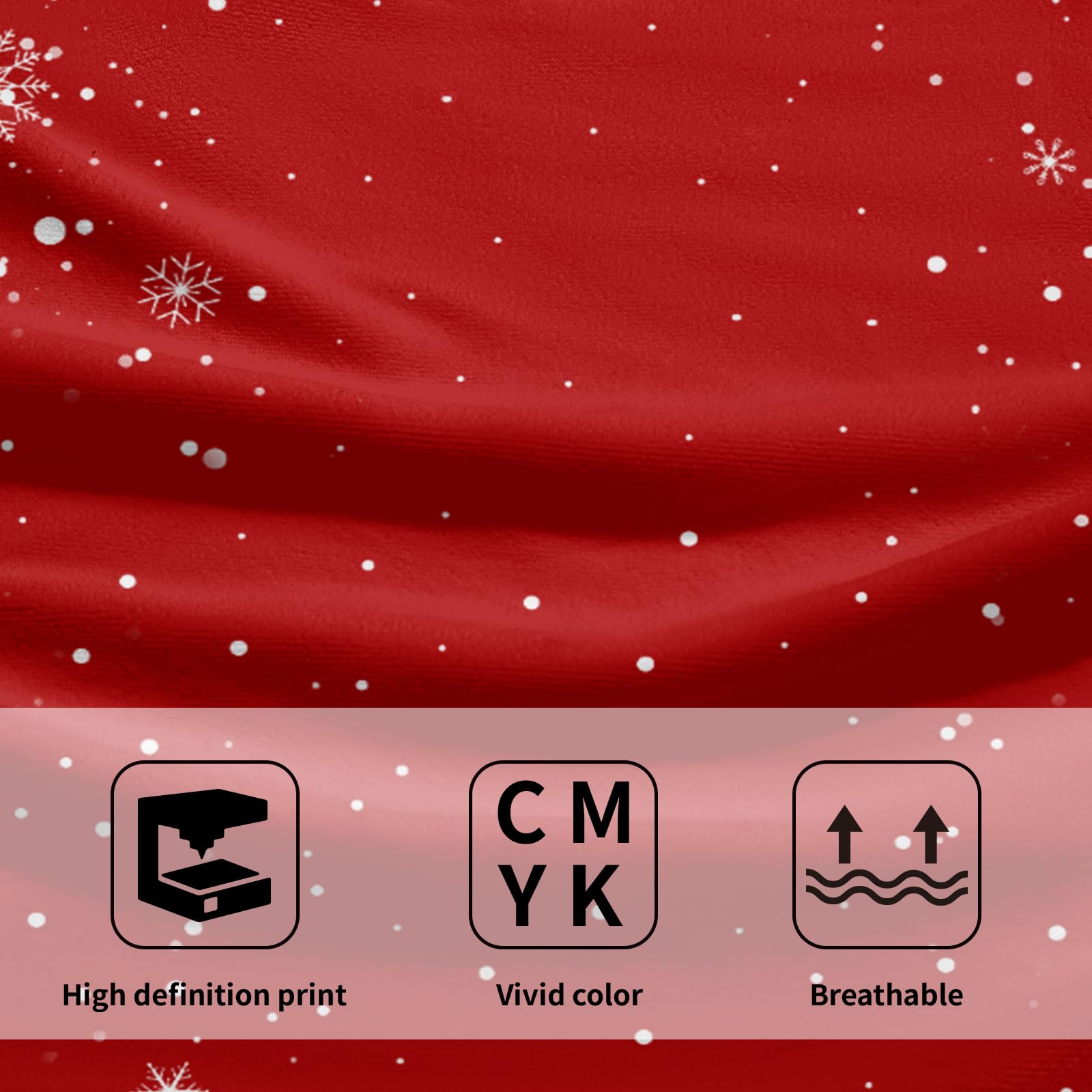 Christmas Snowflakes Hand Towels Set Of 2 Winter Red Christmas Bath Towels For Bathroom Soft Absorbent Xmas Towels Christmas Was