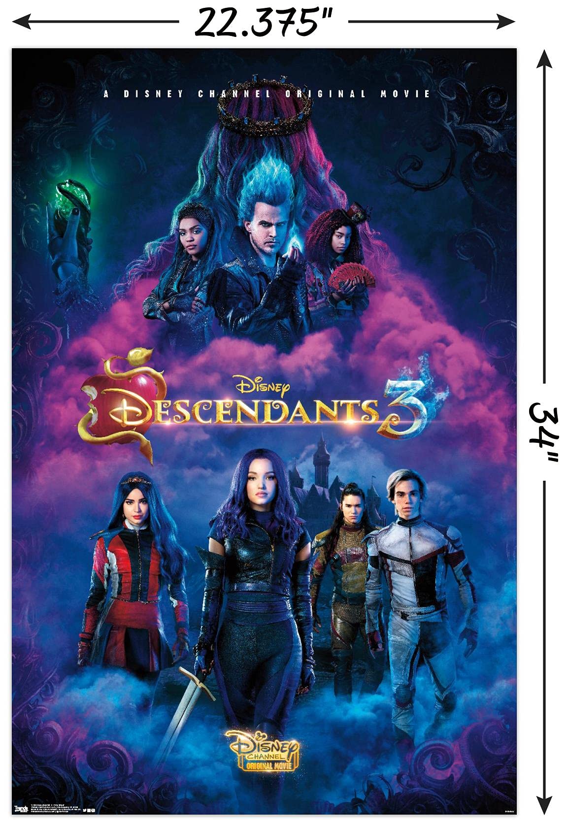 Trends International Disney Descendants 3 - One Sheet Wall Poster, 22.375'' X 34'', Unframed Version