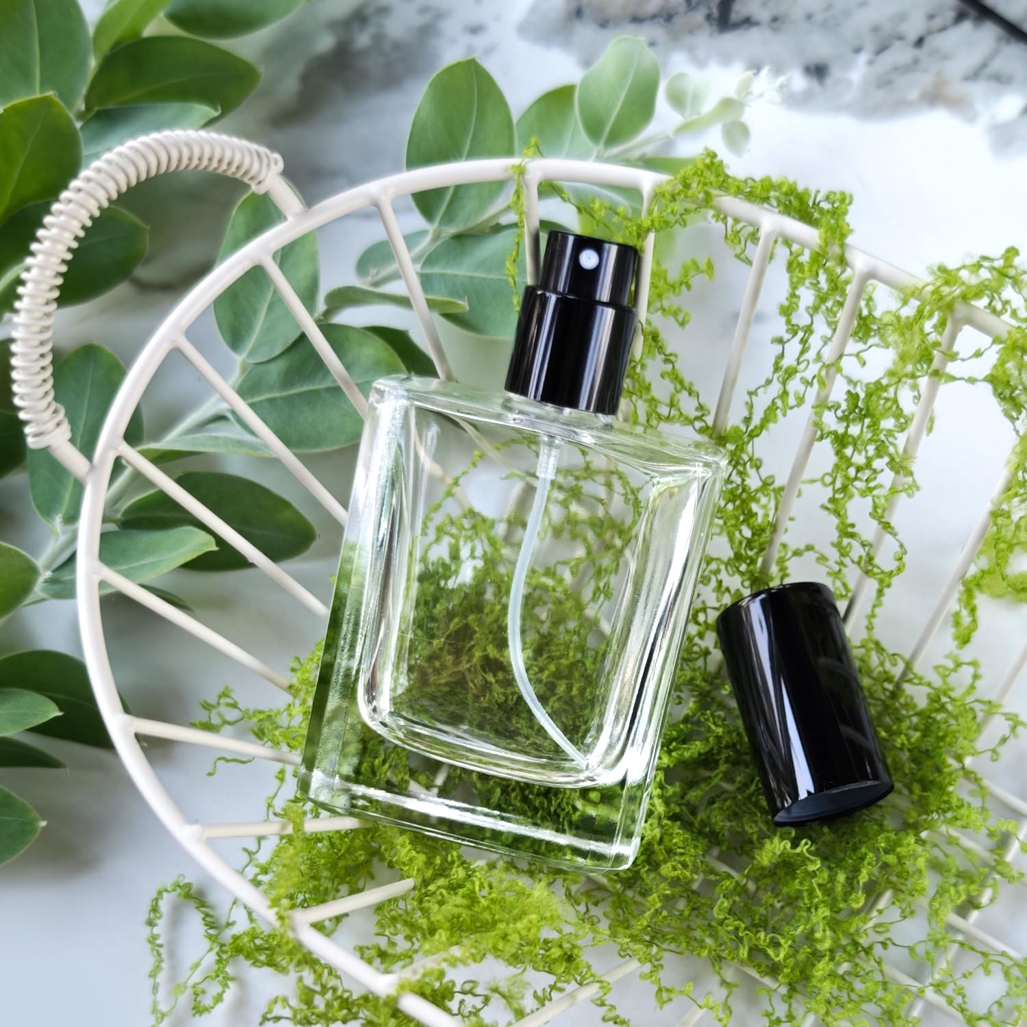Yerpkefey 30Ml/1.0 Oz Glass Spray Bottle Perfume Atomizer,Travel Refillable Perfume Bottles Empty Classic Spray Bottle 2Pack (Bl