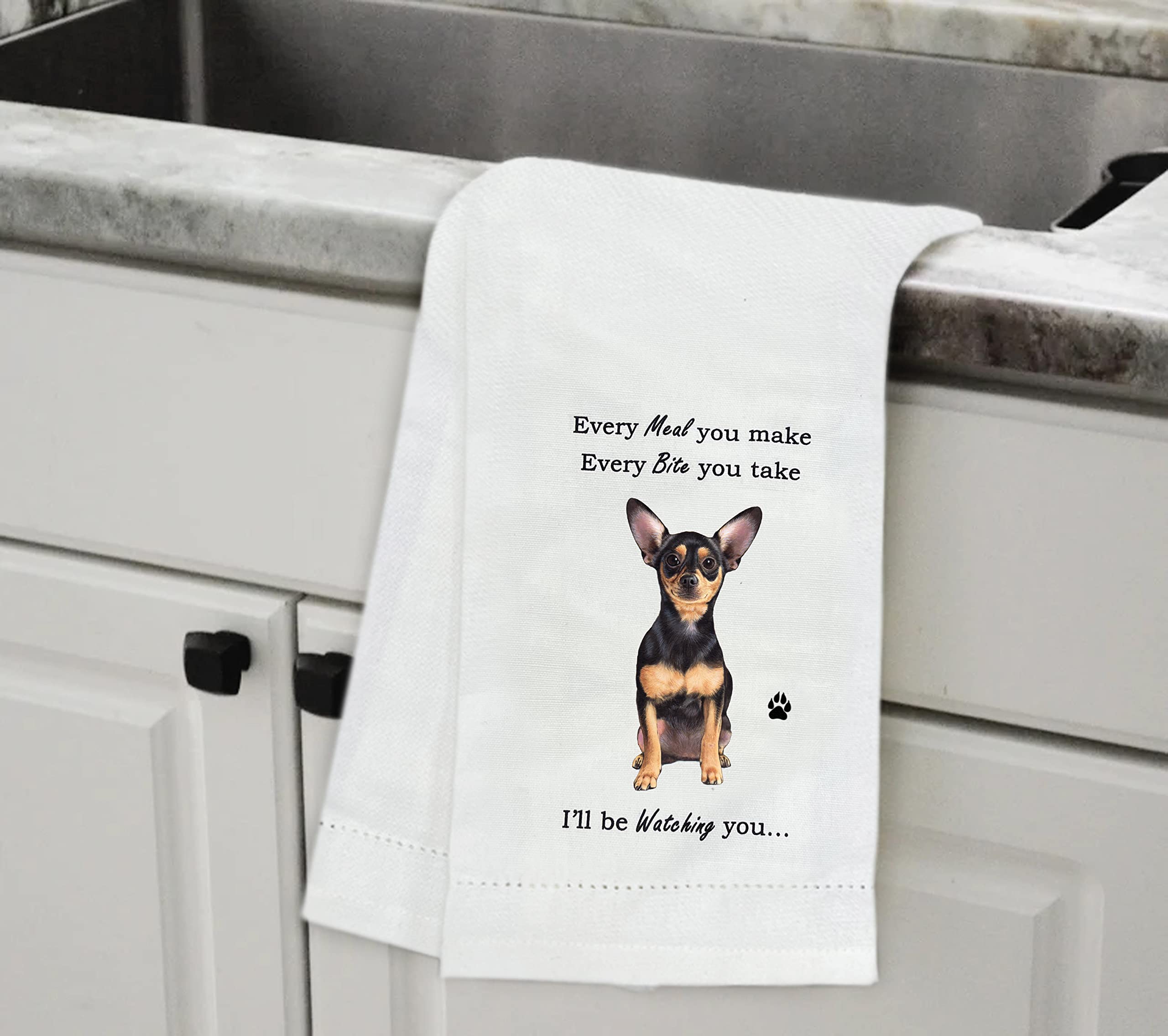 Dog Kitchen Towel - Soft Highly Absorbent - Dog Gifts - Dish Towels For Washing Dishes - Tea Towels - Reusable - Quick Drying -