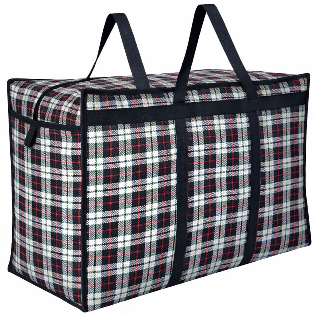 Heavy Duty Extra Large Storage Bag, Moving Bag Tote, Blanket Clothes Organizer, Comforter, Bedroom Closet, Dorm Room Essentials,