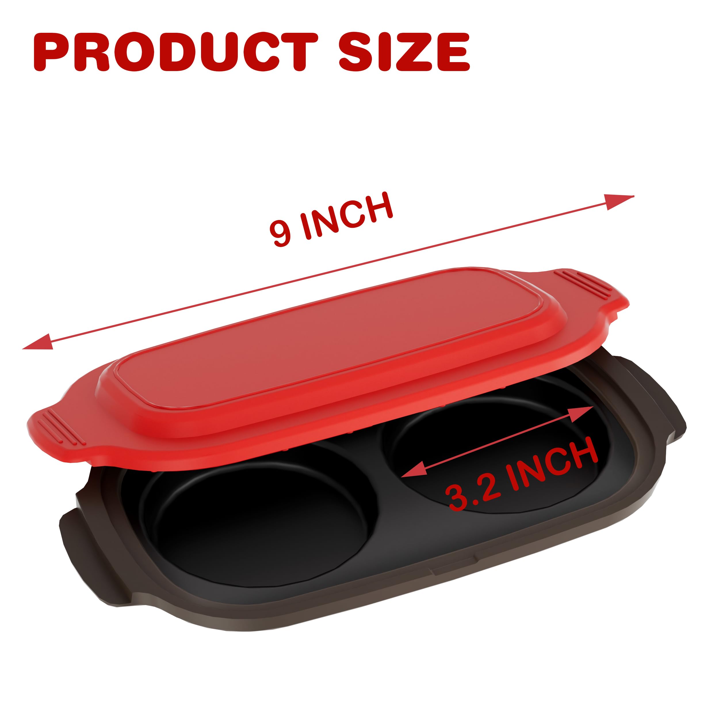 Microwave Egg Cooker |Microwave Fryer& Poacher Maker for 2 Eggs |RV Essential Kitchen Appliances | Perfect for Breakfast Sandwic