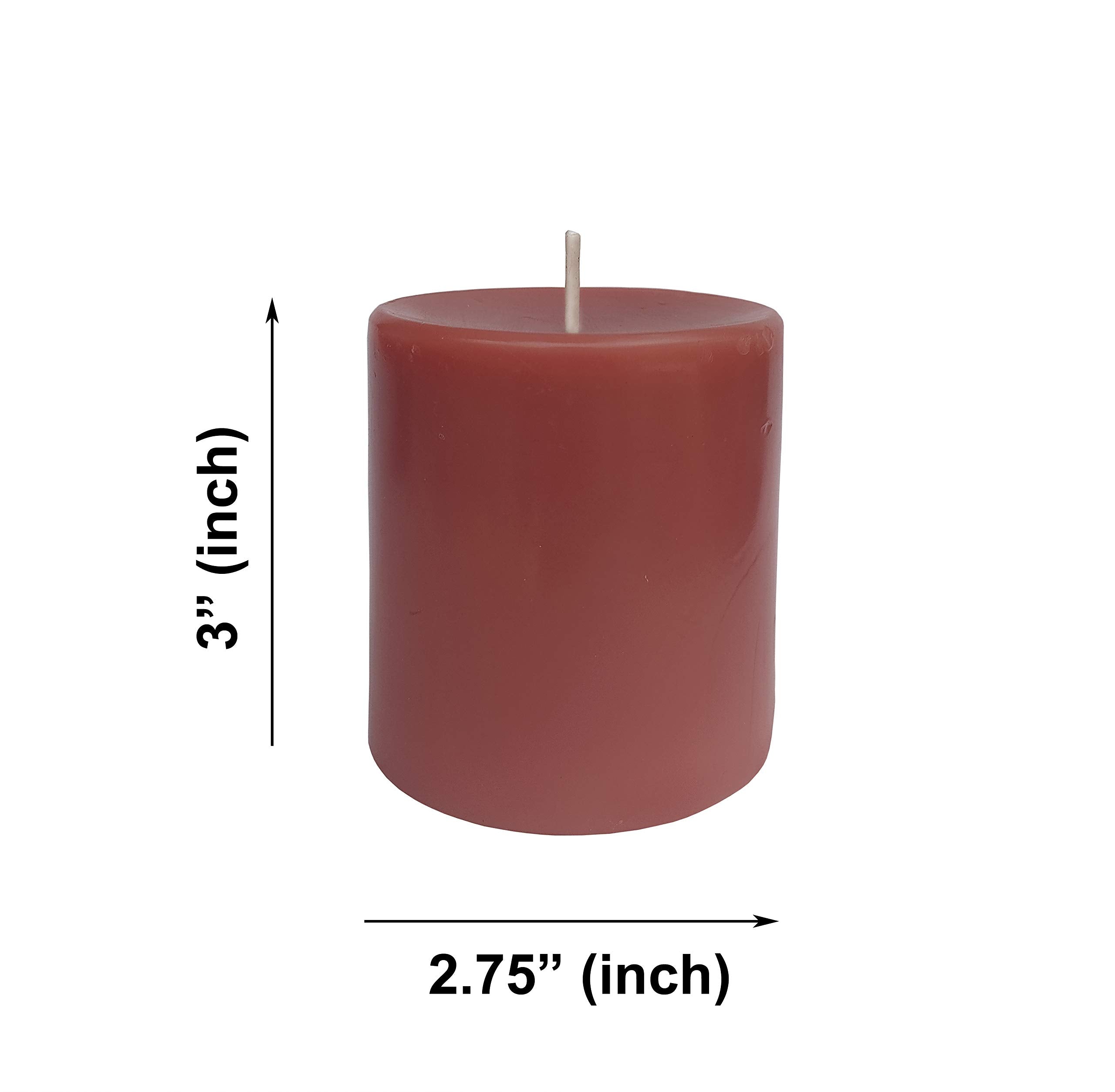 Pure Indian Candle Southern Pecan Chocolate Scented Handmade Pillar Candle