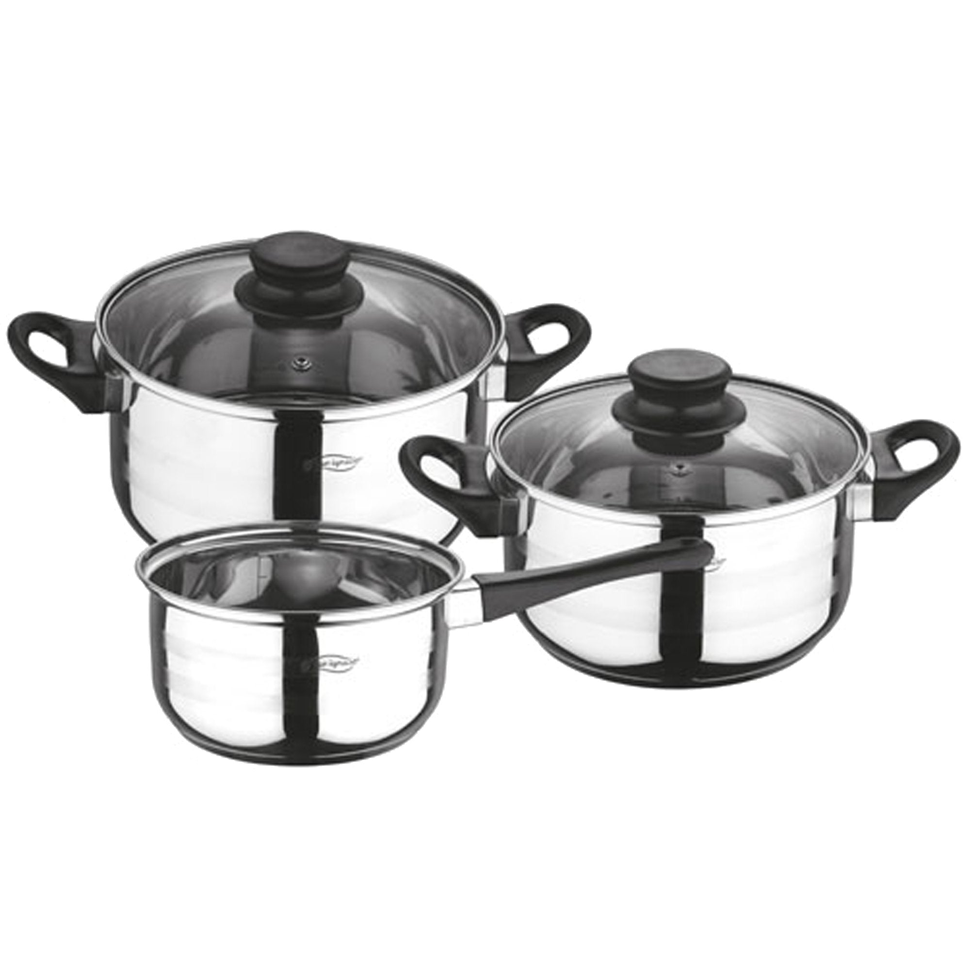 San Ignacio 5 Pieces Cookware Set, Stainless Steel, Silver, 30 x 30 x 30 cm