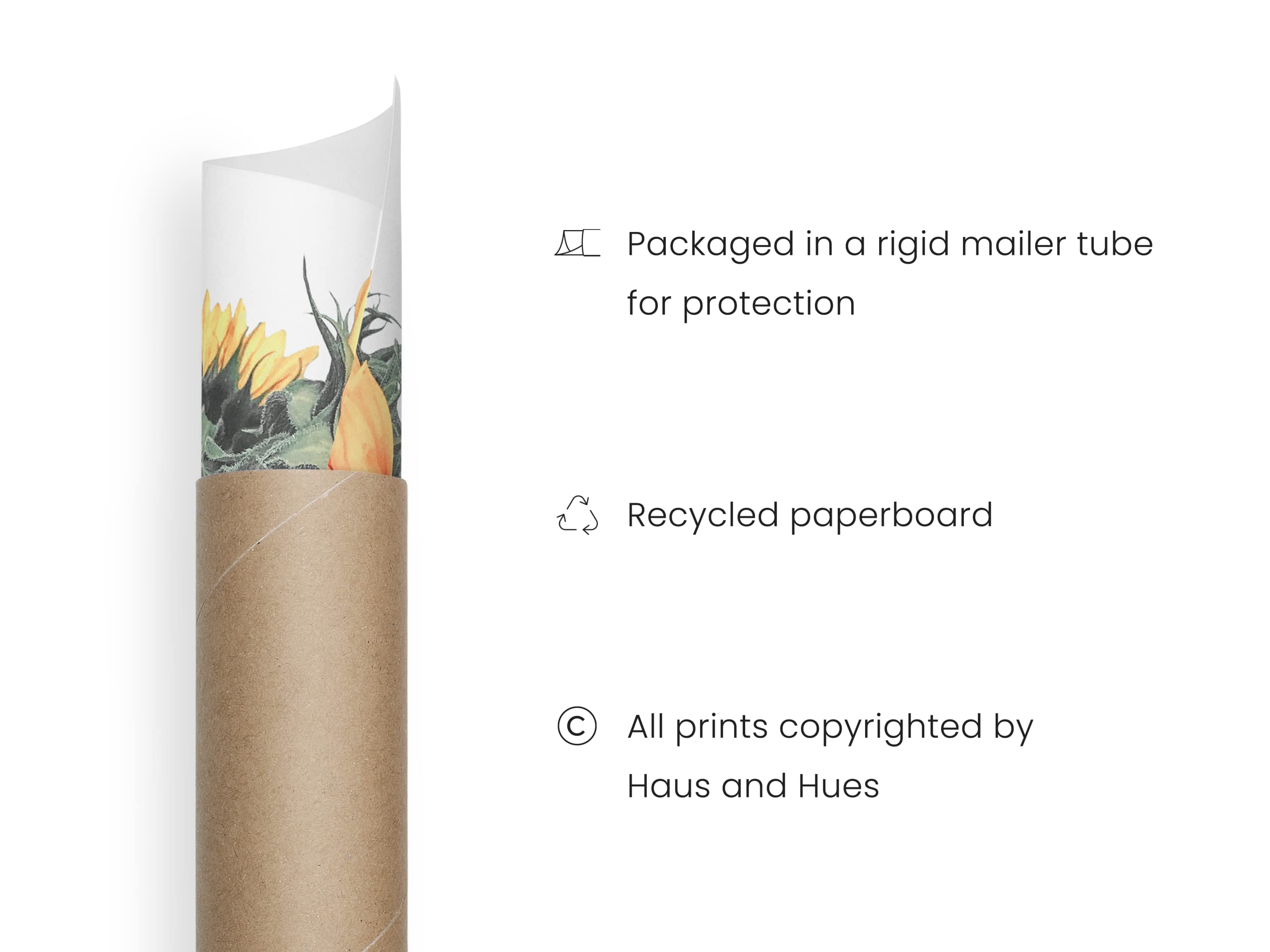 HAUS AND HUES Sunflower Wall Decor and Sunflower Posters - Set of 4 Sunflower Bedroom Decor Sunflower Paintings for Wall  Yellow Wall Art Kitchen Decor  Sunflower Decor (16x20  Unframed)