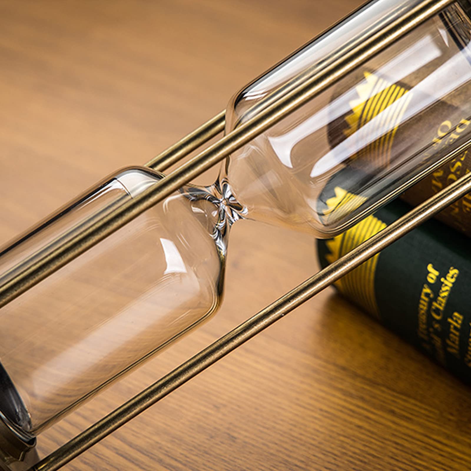 Suliao Metal Empty Hourglass Sand Timer Set:Small Brass Frame Sand Watch,Reloj De Arena,Antique Hour Glass Sandglass Diy Fillabl