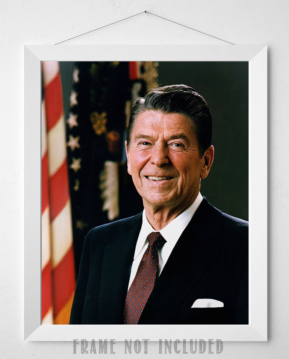 President Ronald Reagan Photograph - Official Portrait - 11x14 Unframed Art Print Picture - Patriotic Gift and Decor Under $15