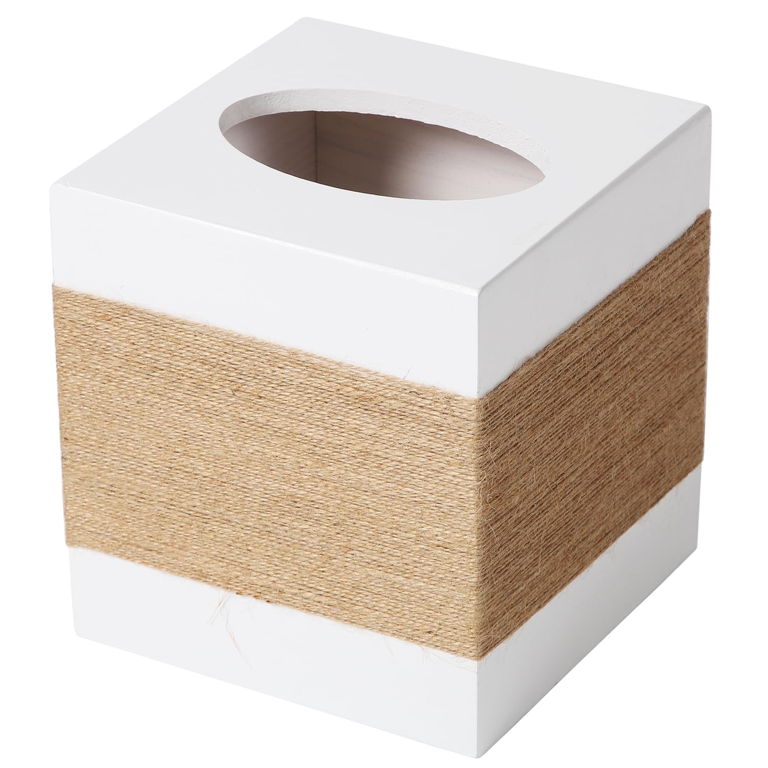 Catory Tissue Box Cover, Wood Tissue Box Cover Square, Farmhouse Tissue Box Holder Covers Your Tissues, Decorative Tissue Cube B