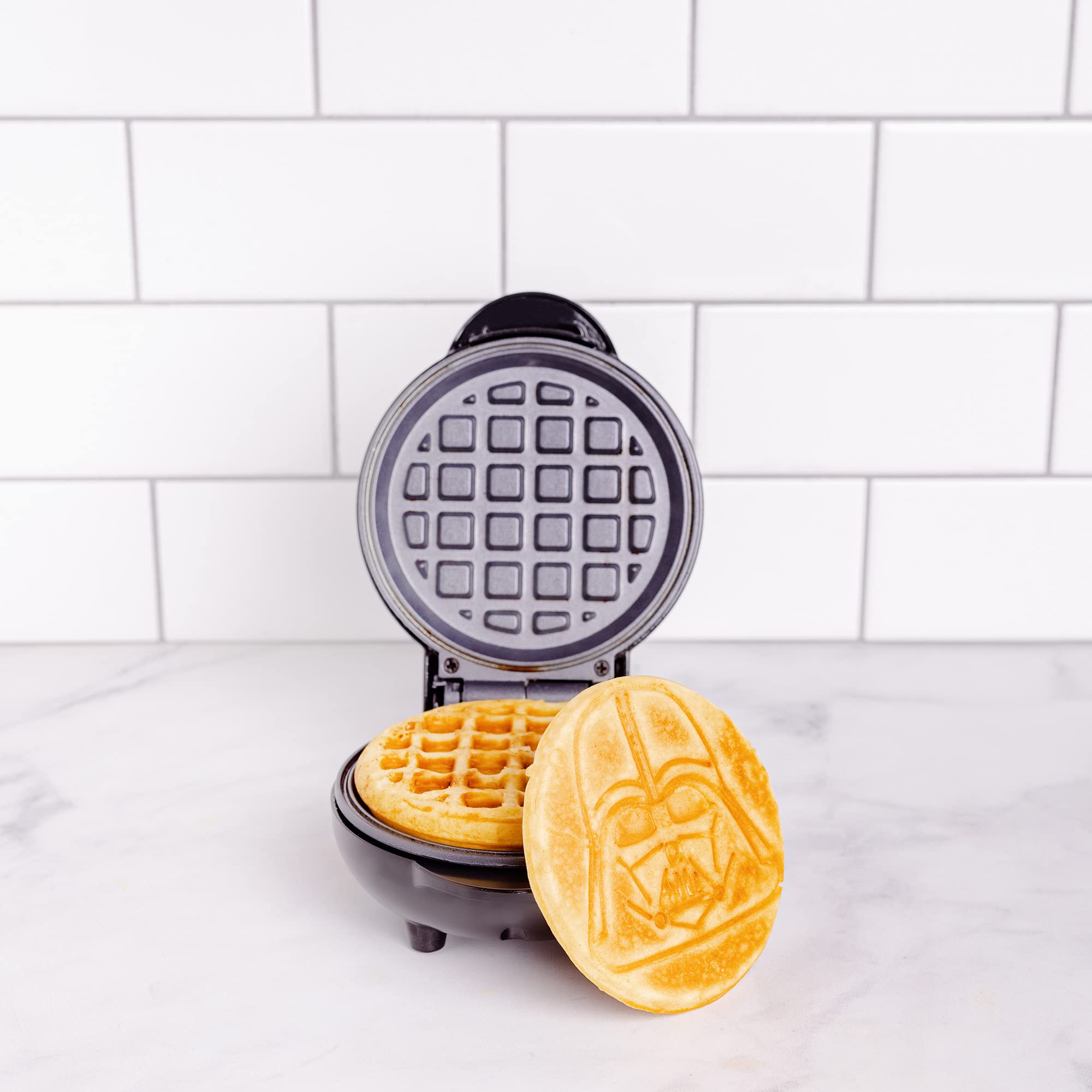 Uncanny Brands Darth Vader Mini Waffle Maker - Star Wars Small Kitchen Appliance
