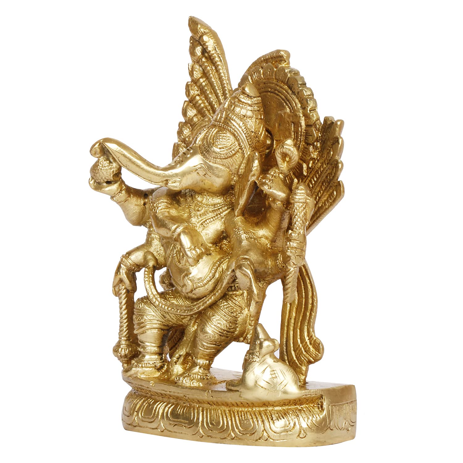 Artvarko Brass Ganesha Idol For Home Dcor Brass Lord Ganesh Ganpati Statue Room Decoration Showpiece Diwali Pooja House Warming