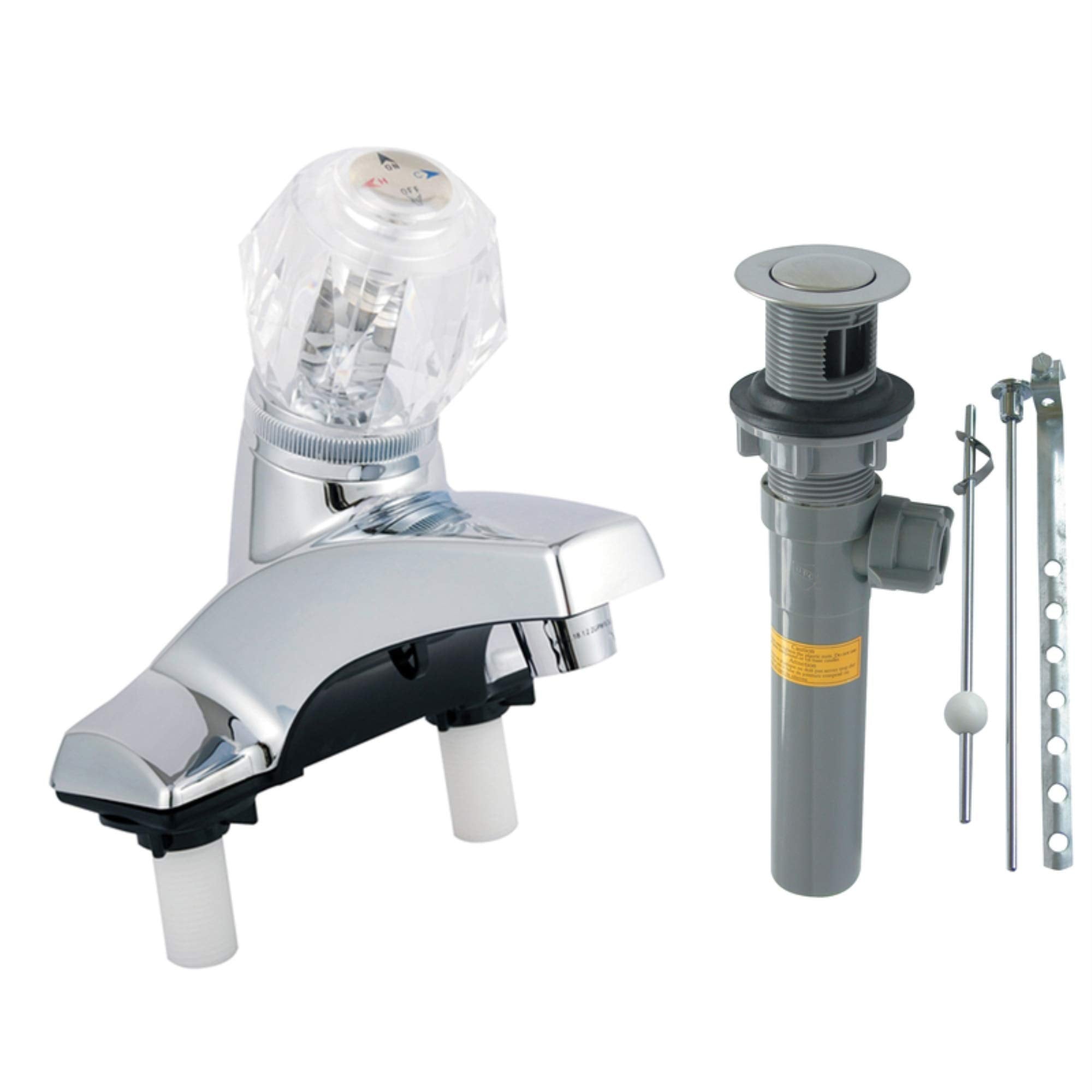 Mueller Faucet Lav 1Hpls Ch W/Pu By Home Plus Mfrpartno 4316P-Cp