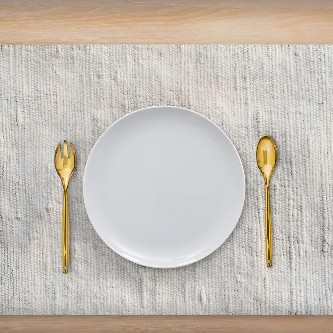 Gold Plastic Serving Utensils Set - 1 Set Of 4 Pcs - Elegant & Durable Gold Finish, Perfect For Parties, Weddings & Catering Eve
