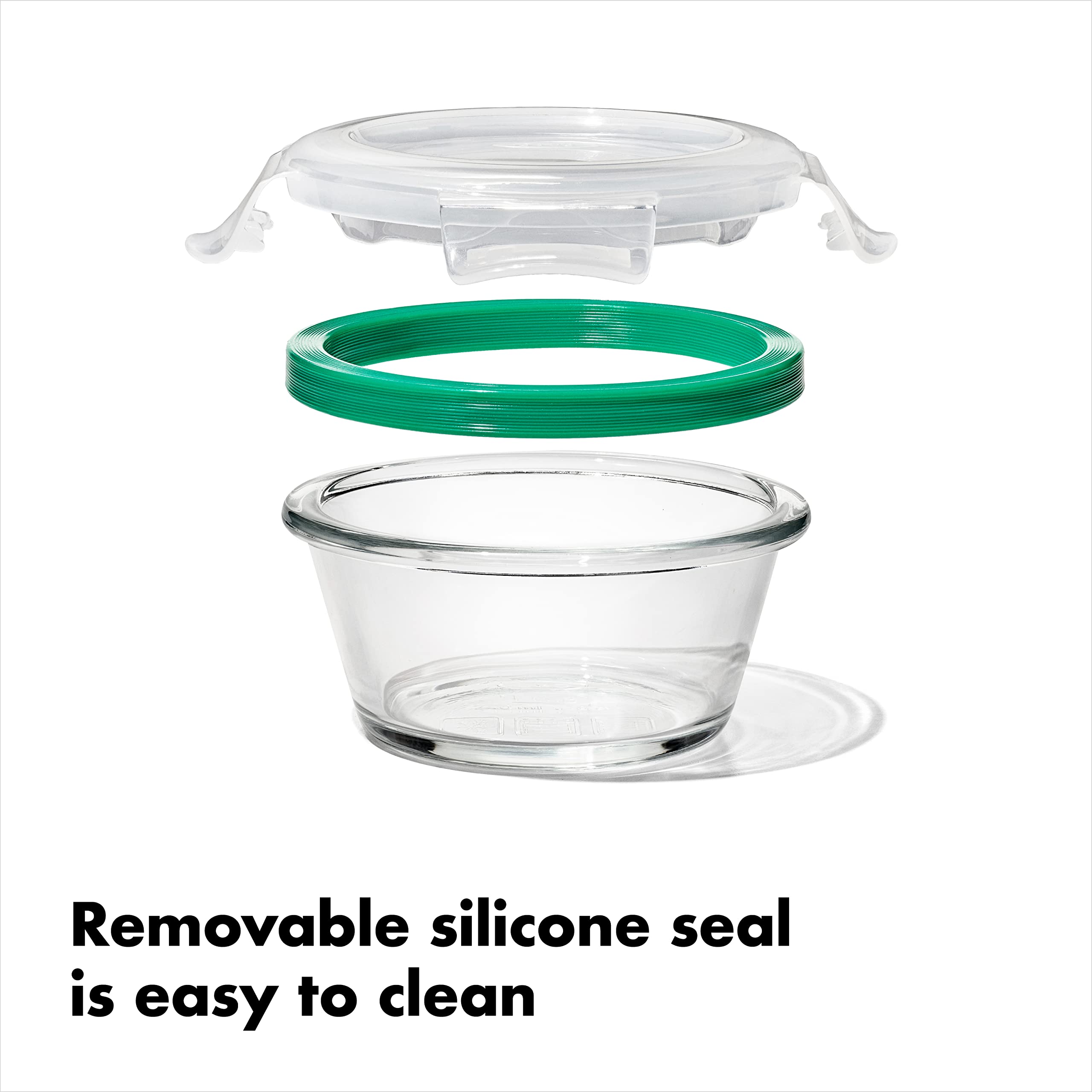 Oxo Good Grips 8 Piece Prep, Serve And Store Smart Seal Glass Food Storage Set